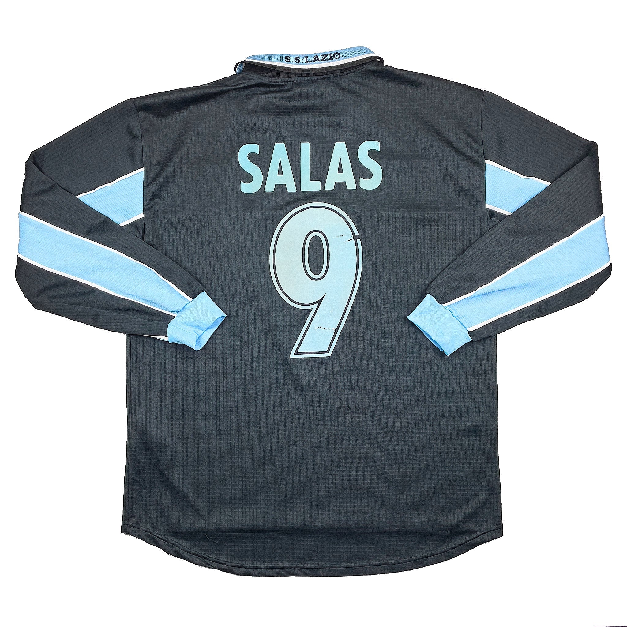 1998/99 Lazio Salas #9 *Match Issue* L/S Away Shirt (XL) Puma - Image 3