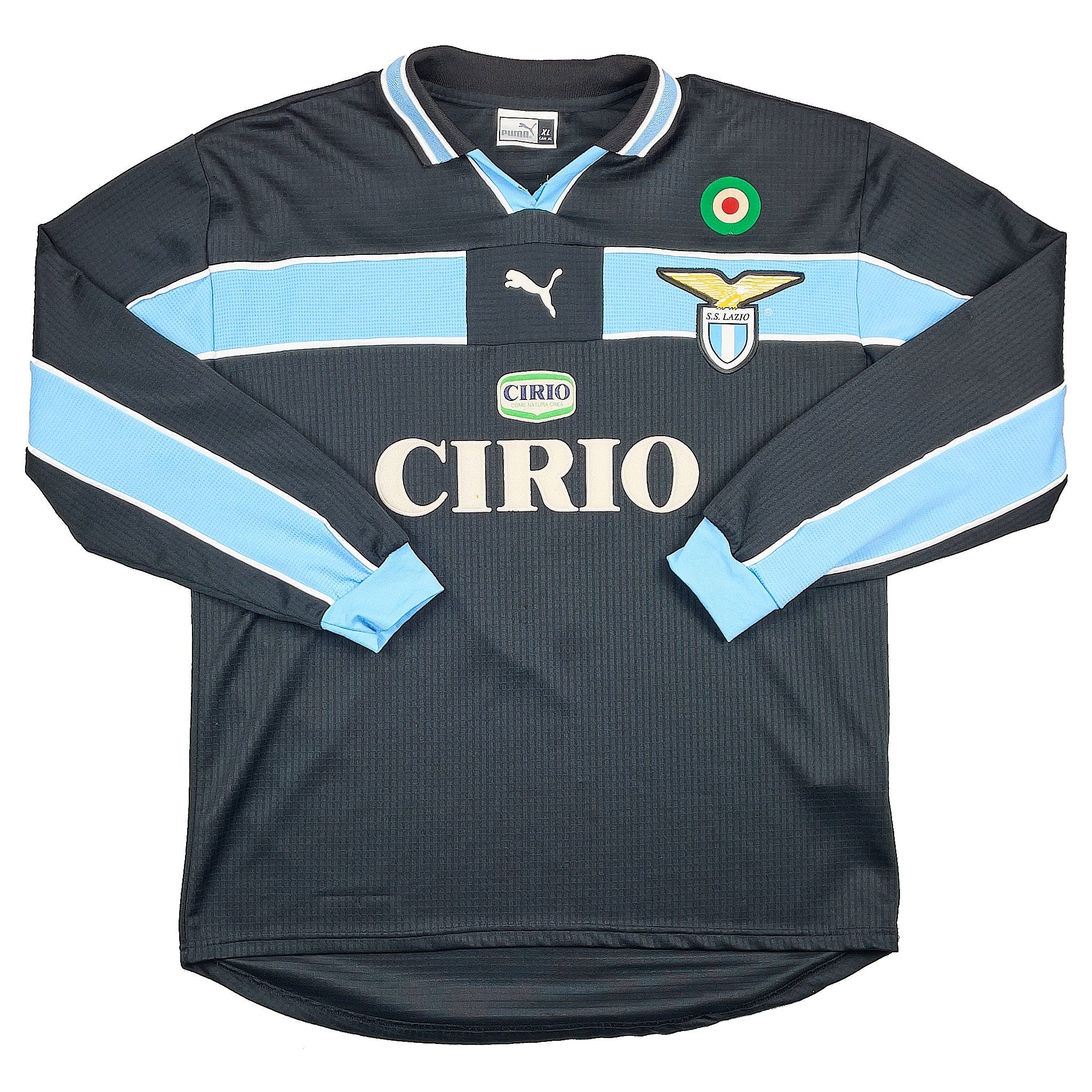 1998/99 Lazio Salas #9 *Match Issue* L/S Away Shirt (XL) Puma - Image 4
