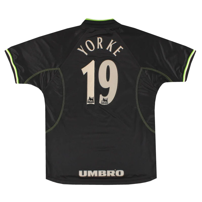 1998-99 Manchester United Umbro Third Shirt Yorke #19 L