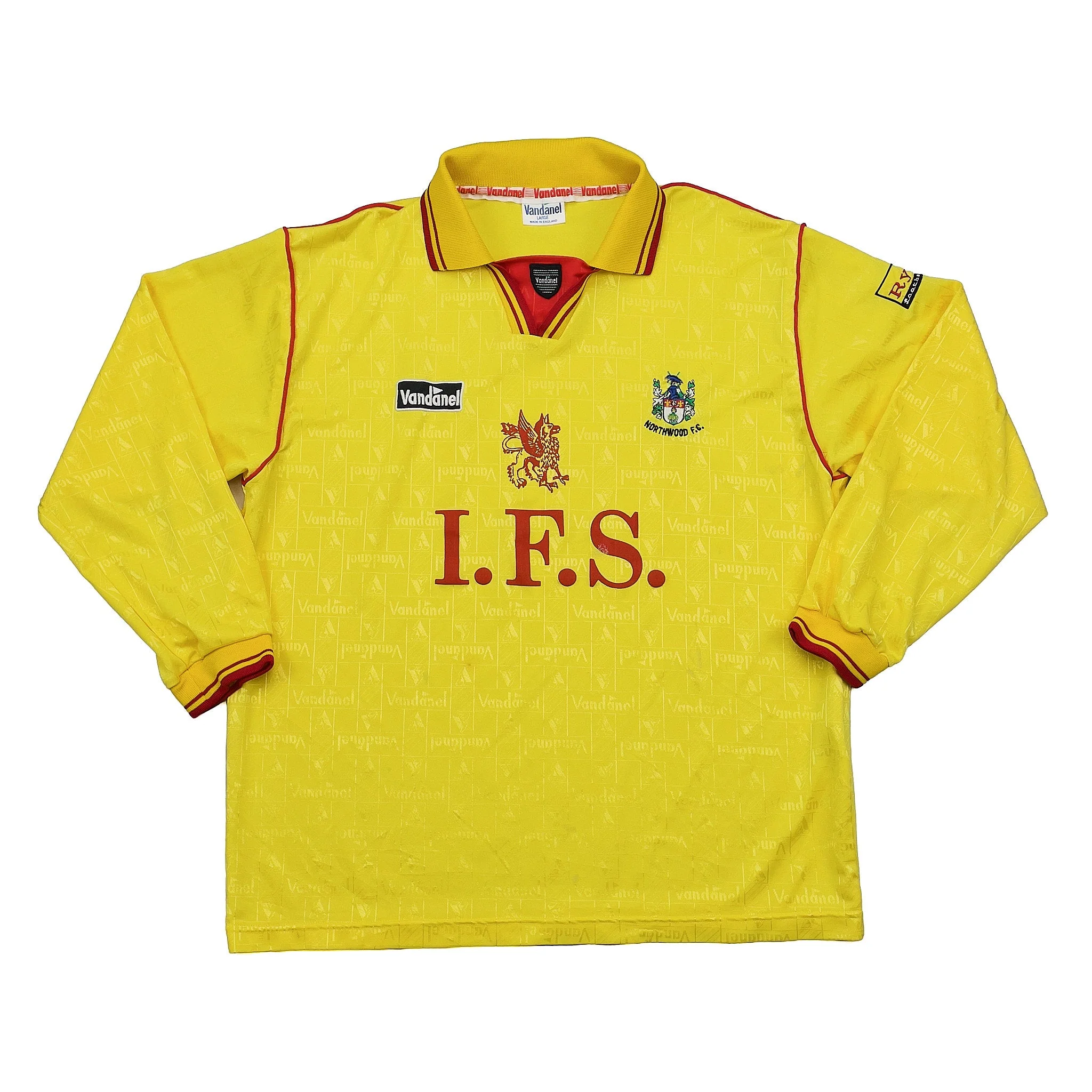 1998/99 Northwood L/S Away Shirt (L) Vandanel - Image 3