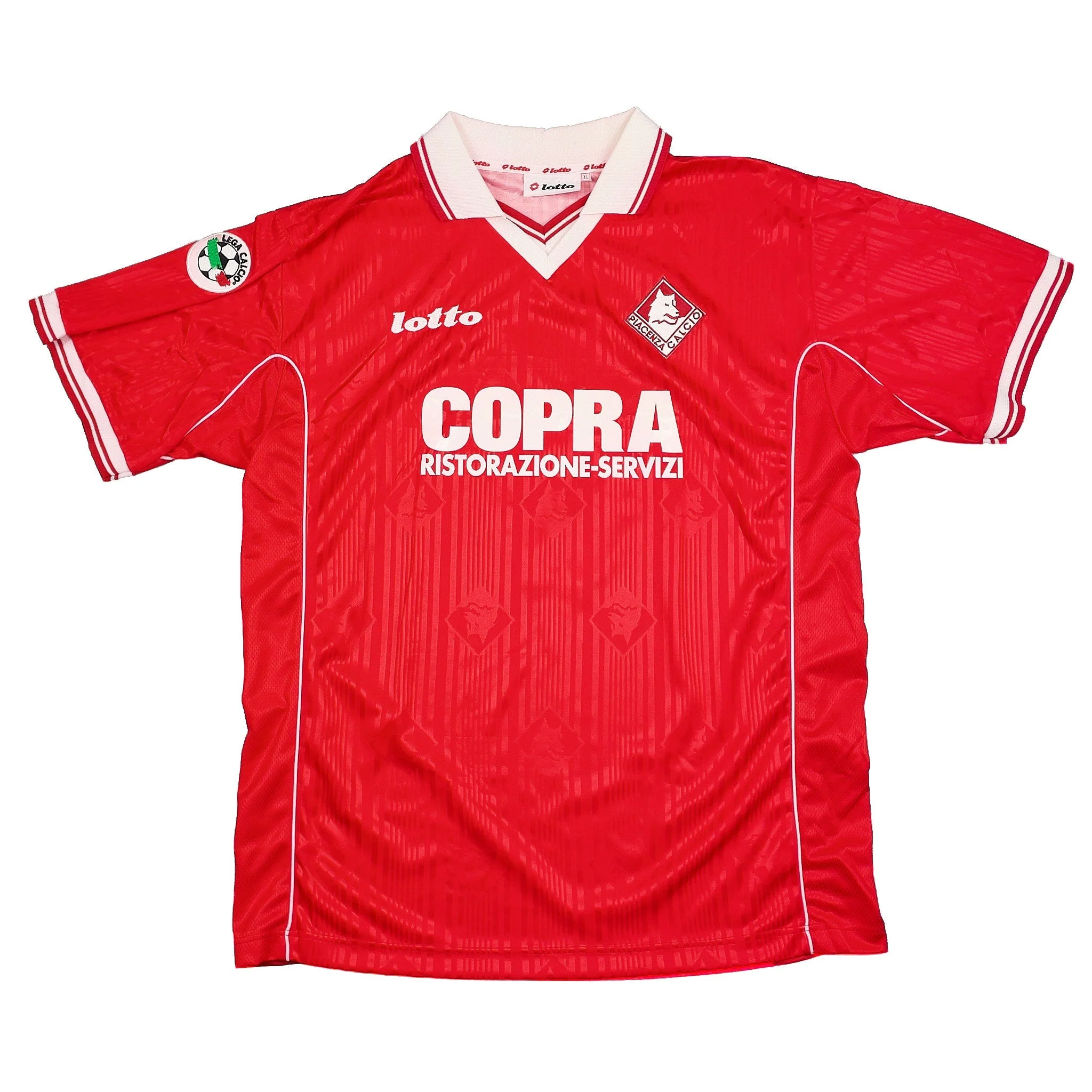 1998/99 Piacenza Vierchowod #5 *Match Issue* Home Shirt (XL) Lotto - Image 2
