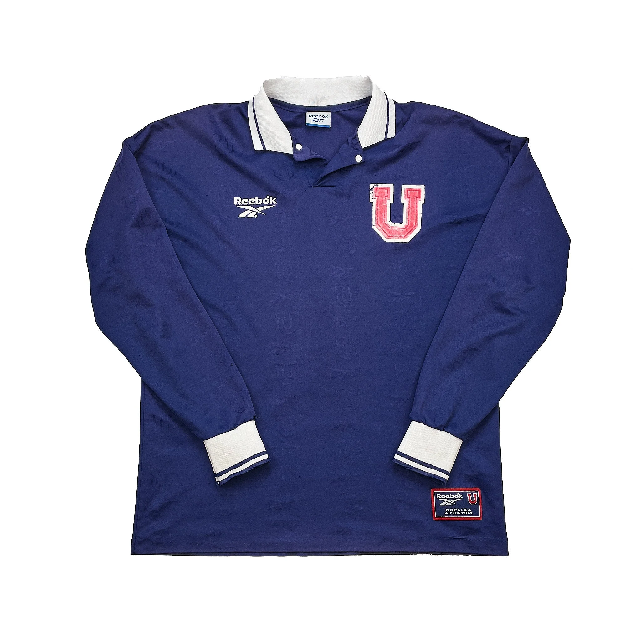 1998/99 Universidad De Chile L/S Home Shirt (L) Reebok - Image 3