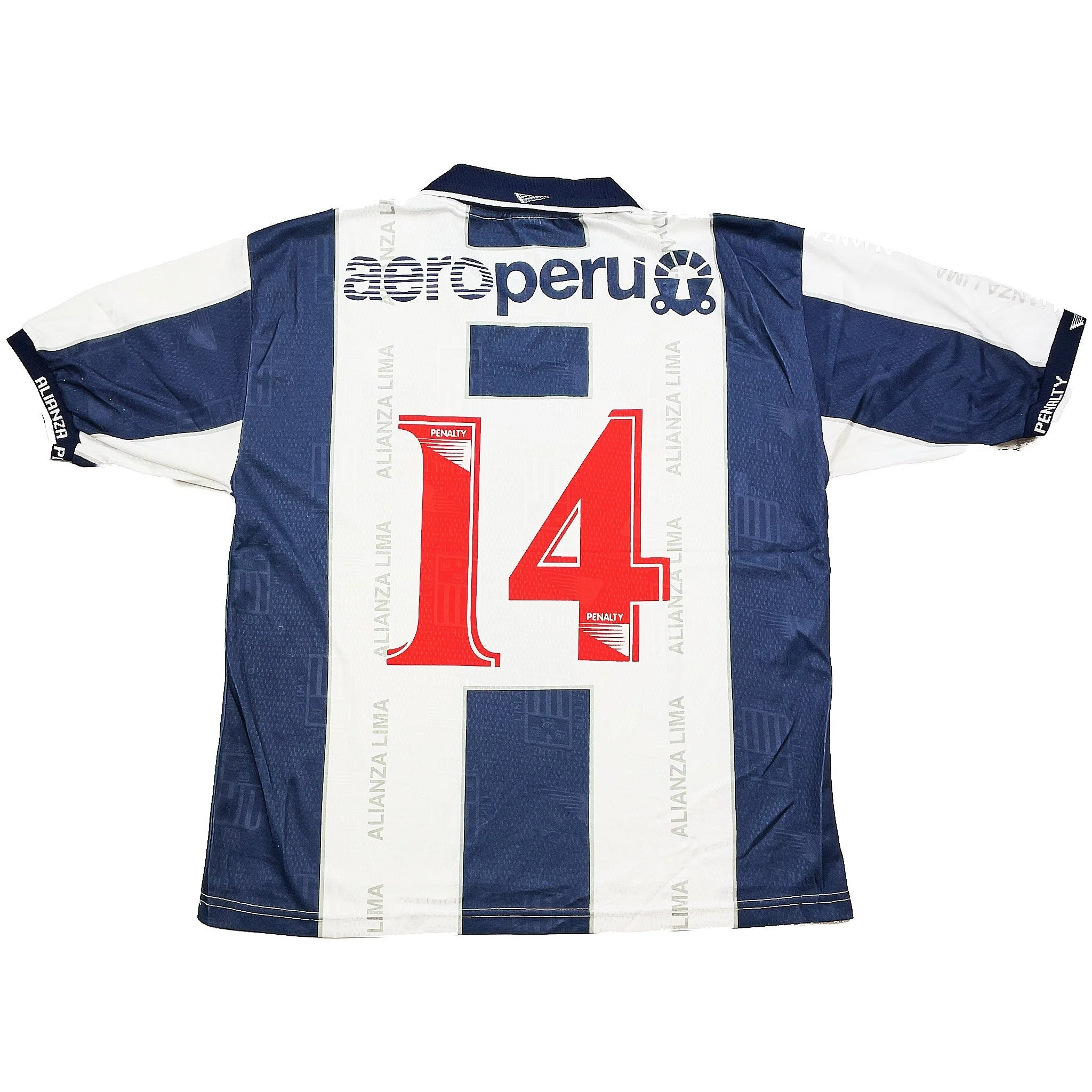 1998 Alianza Lima #14 Home Shirt (L) Penalty - Image 2