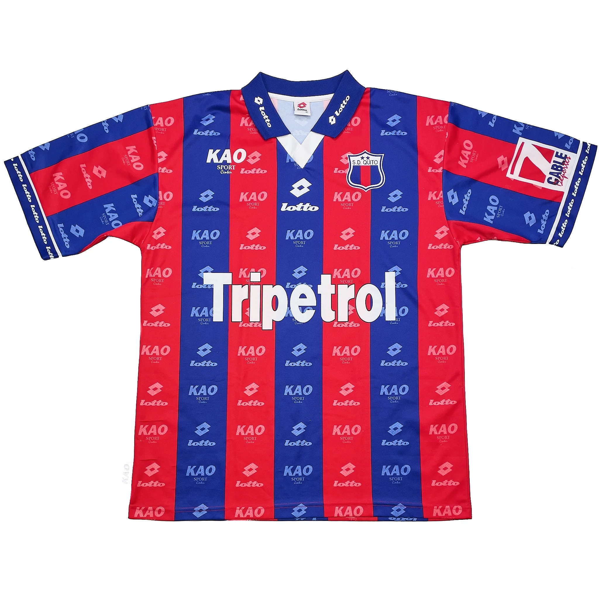 1998 Deportivo Quito Home Shirt (XL) Lotto - Image 3