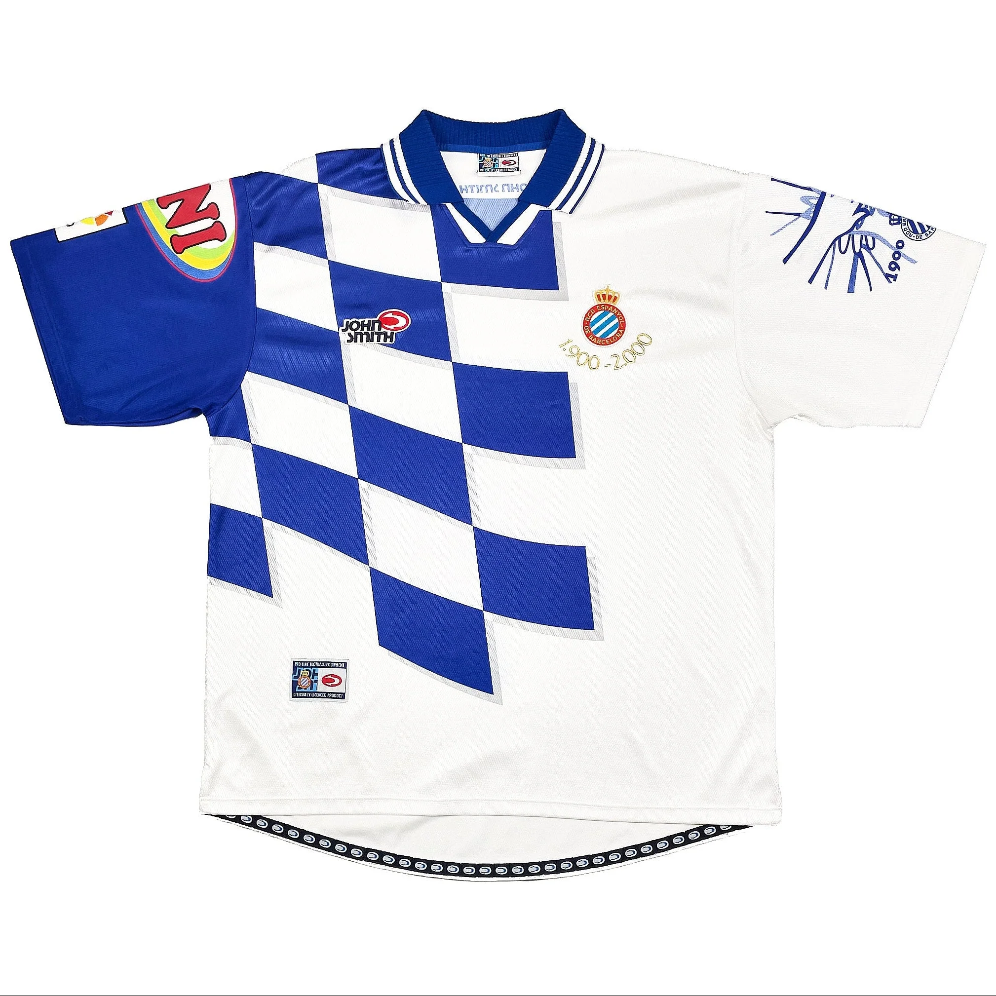 1999/00 Espanyol *Centenary* Home Shirt (XXL) John Smith - Image 3