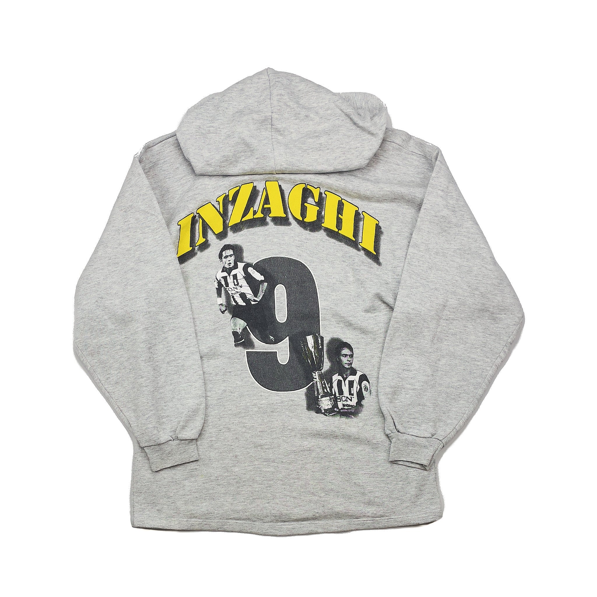 1999 Juventus Inzaghi #9 Hoodie (M) Bootleg - Image 2