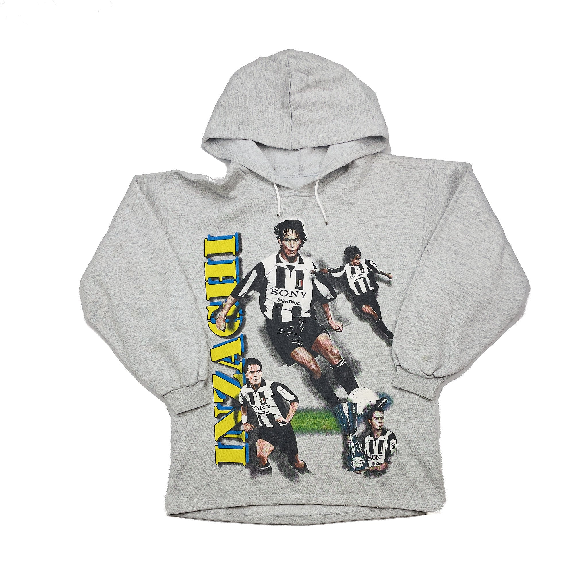 1999 Juventus Inzaghi #9 Hoodie (M) Bootleg - Image 3
