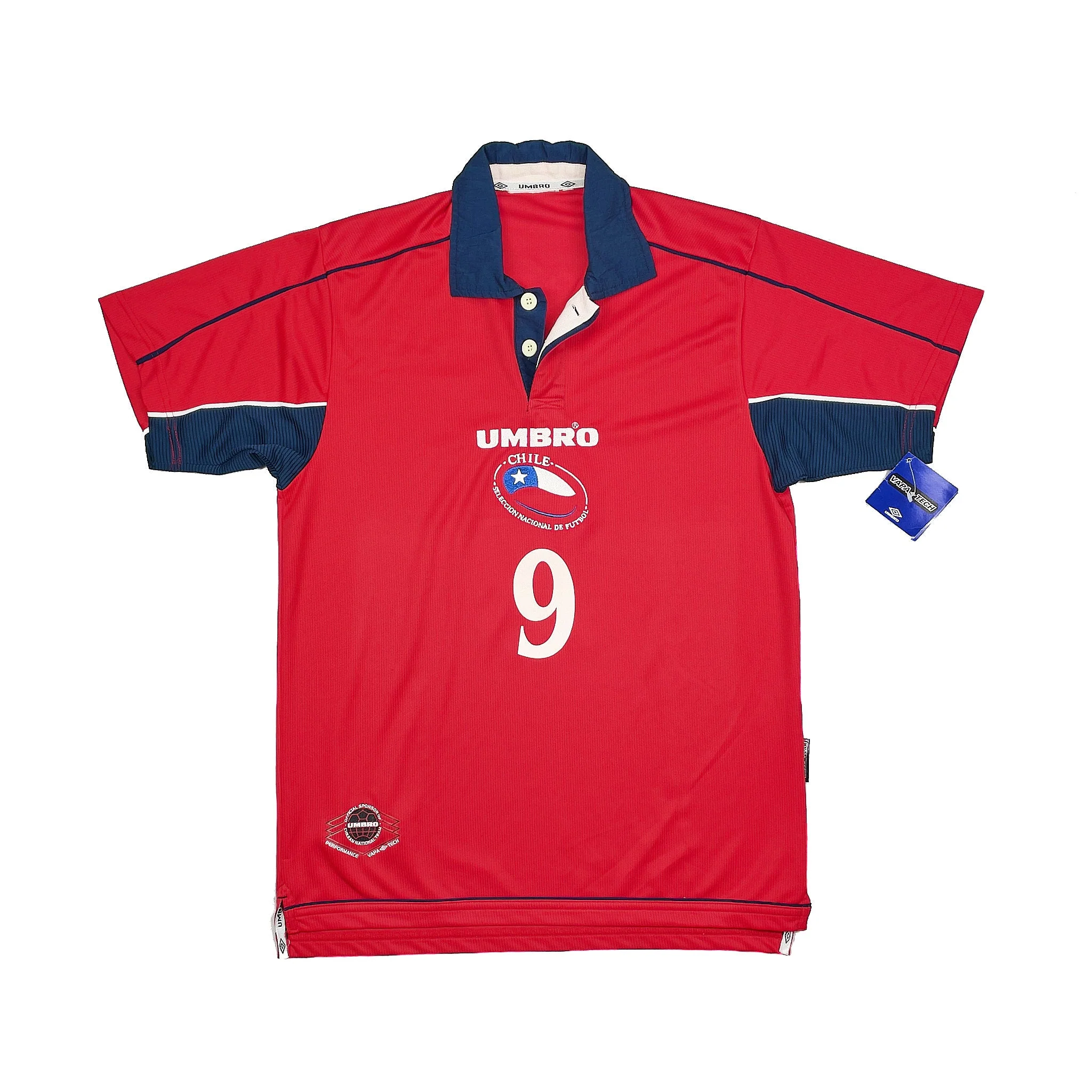 2000/01 Chile Zamorano #9 *BNWT* Home Shirt (S) Umbro - Image 4