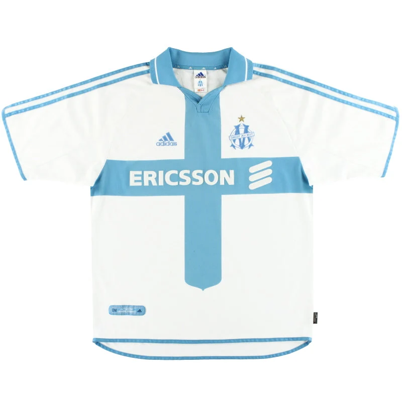 2000-01 Olympique Marseille adidas Home Shirt S
