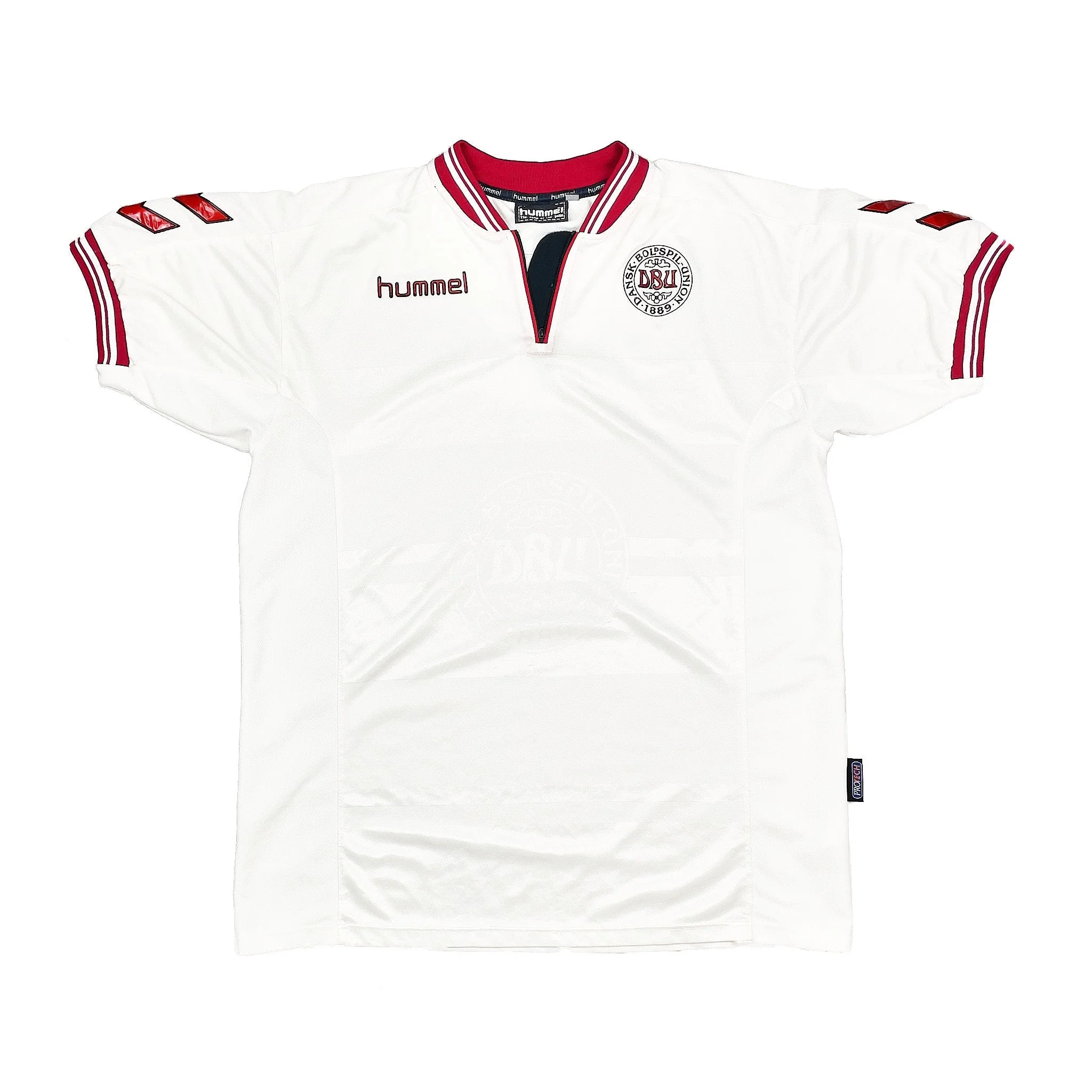 2000/02 Denmark Away Shirt (XL) Hummel