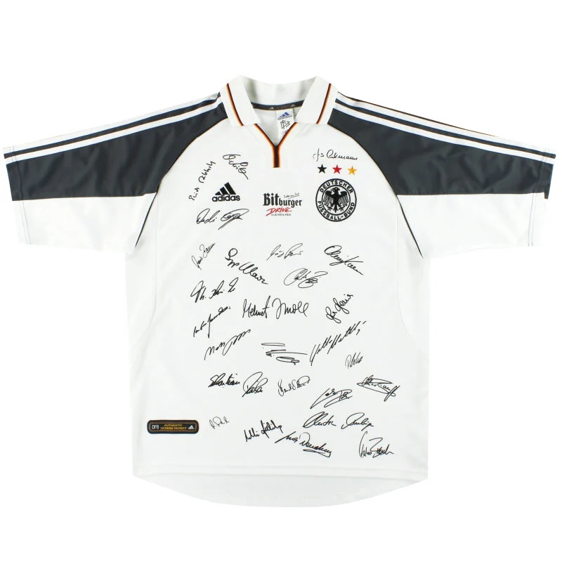 2000-02 Germany adidas 'Squad Signed' Home Shirt L