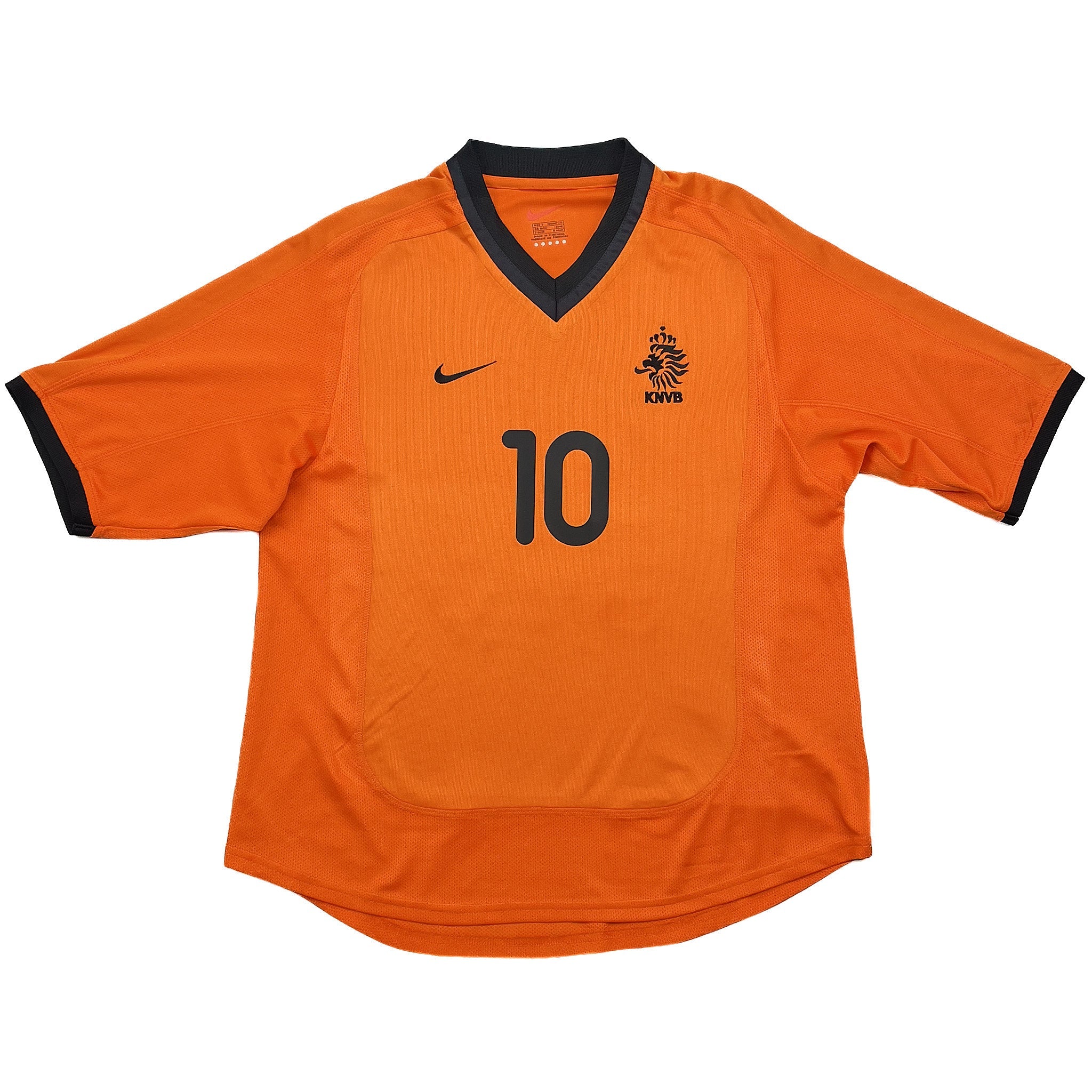 2000/02 Netherlands Bergkamp #10 Home Shirt (S) Nike - Image 2