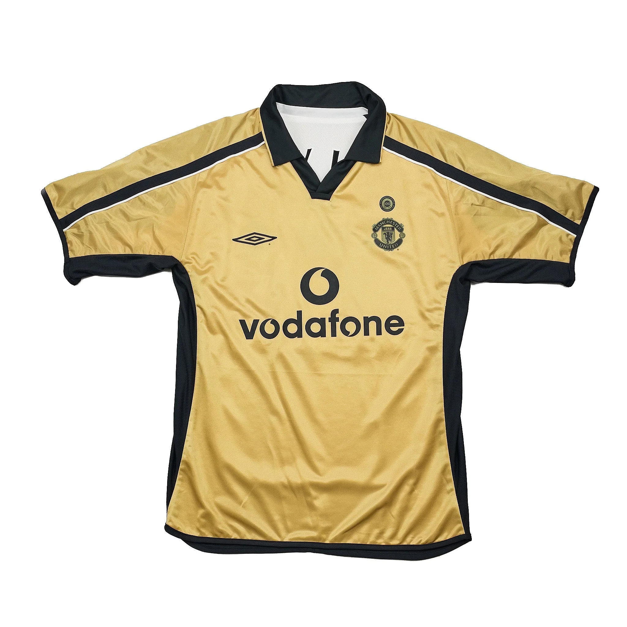 2001/02 Manchester United Beckham #7 *Centenary* Away/Third Shirt (M) Umbro - Image 3