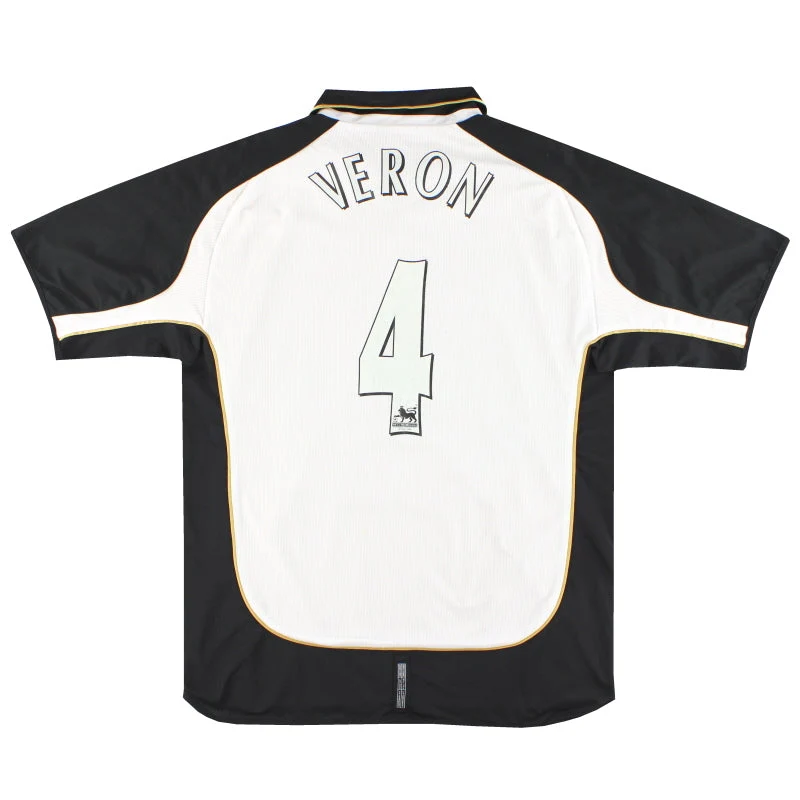 2001-02 Manchester United Umbro Centenary Shirt Veron #4 XL