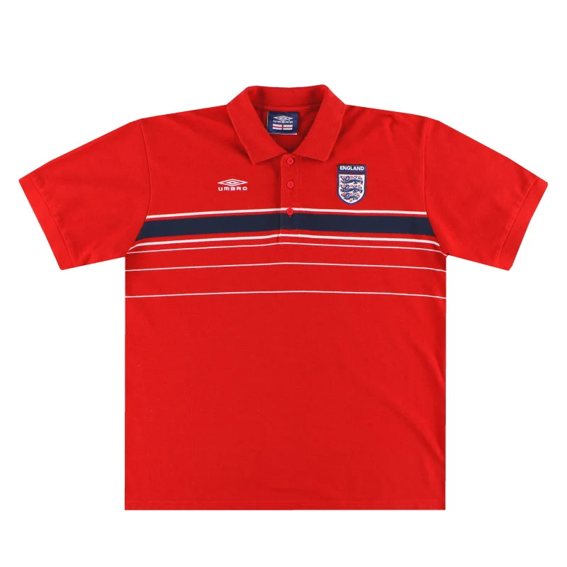 2001-03 England Umbro Polo Shirt L