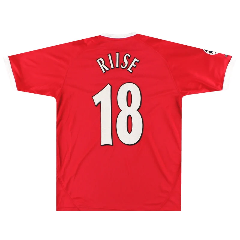 2001-03 Liverpool Reebok European Shirt Riise #18 M