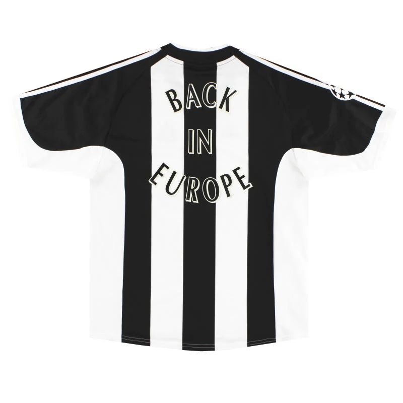 2001-03 Newcastle adidas Home Shirt 'Back In Europe' *w/tags* L