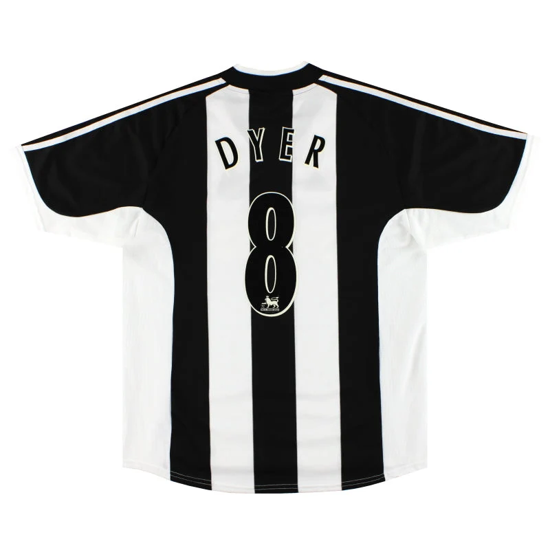 2001-03 Newcastle adidas Home Shirt Dyer #8 *As New* L