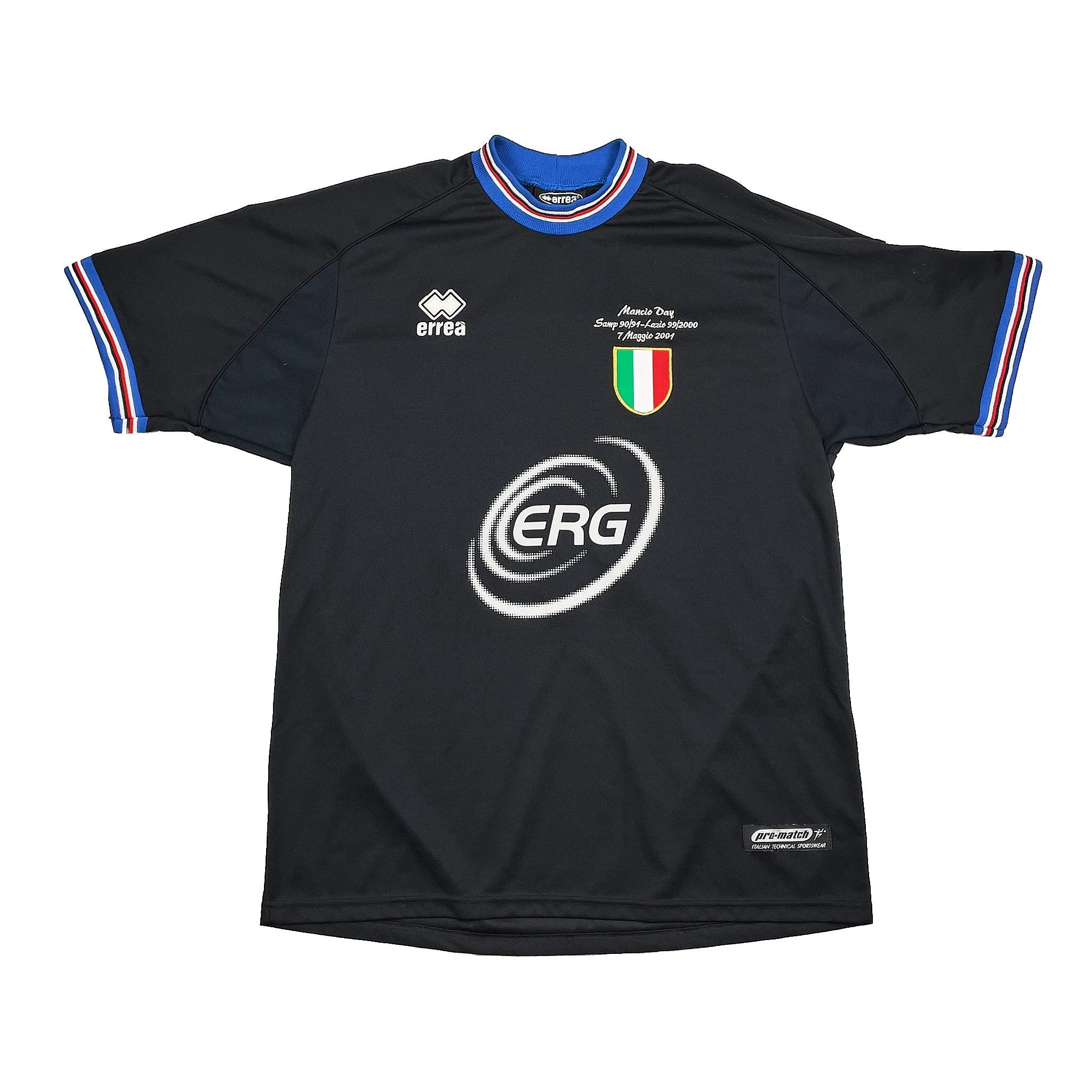 2001 Sampdoria Mancini #10 'Testimonial Mancio Day' Shirt (XXL) Errea