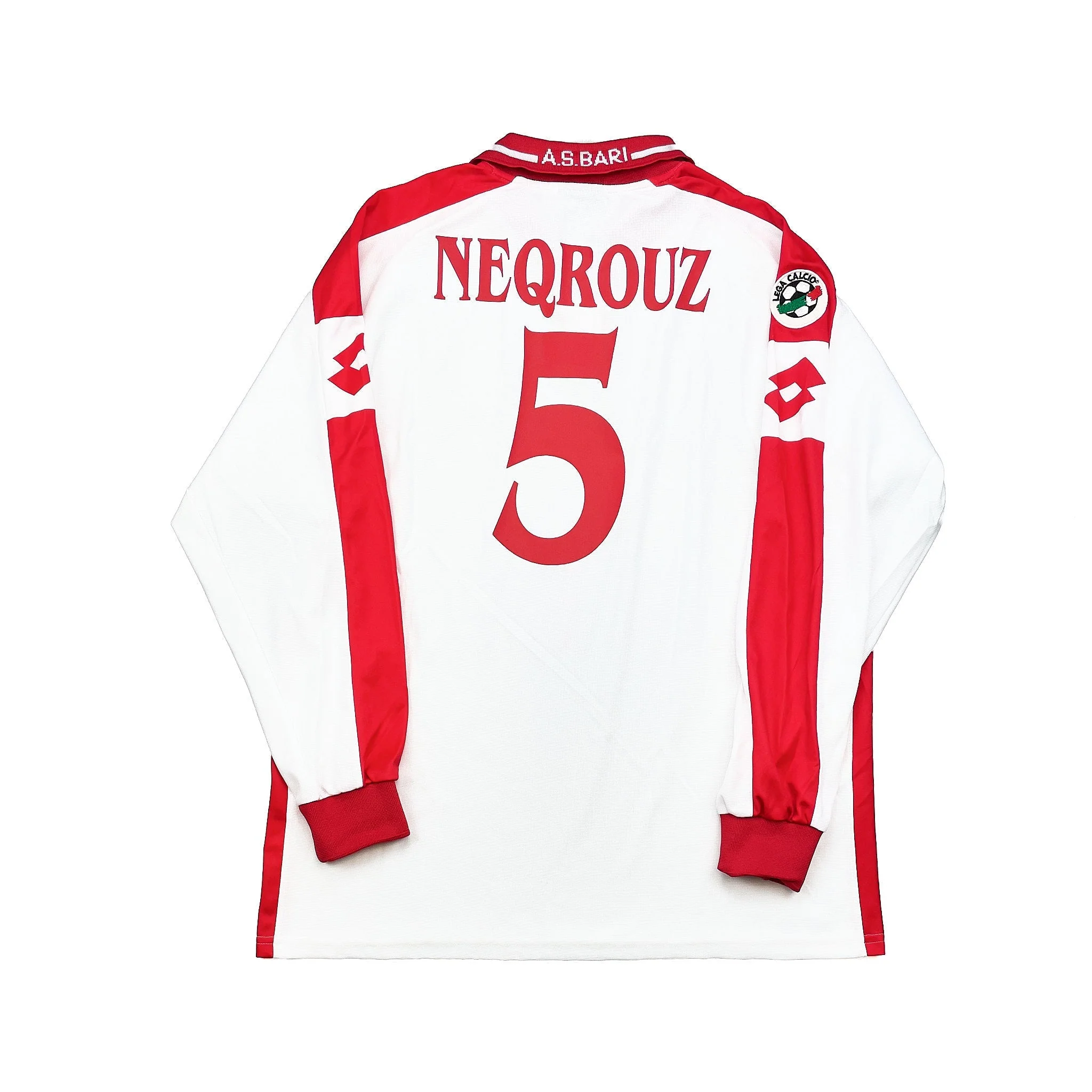2002/03 Bari Neqrouz #5 L/S *Match Issue* Home Shirt (XL) Lotto
