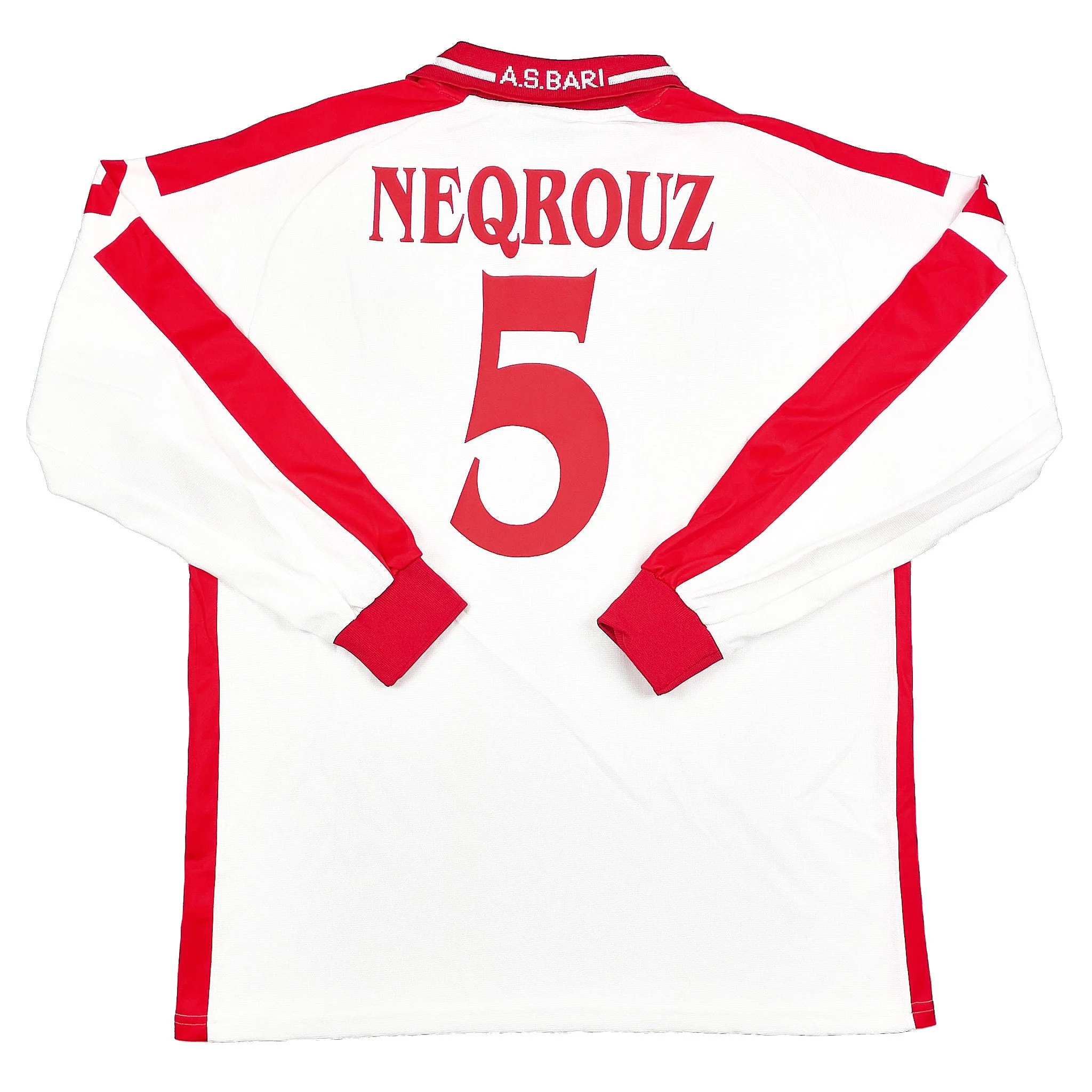 2002/03 Bari Neqrouz #5 L/S *Match Issue* Home Shirt (XL) Lotto - Image 3