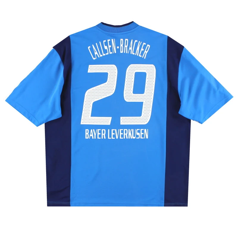 2002-03 Bayer Leverkusen adidas Match Issue Away Shirt Callsen-Bracker #29 XL