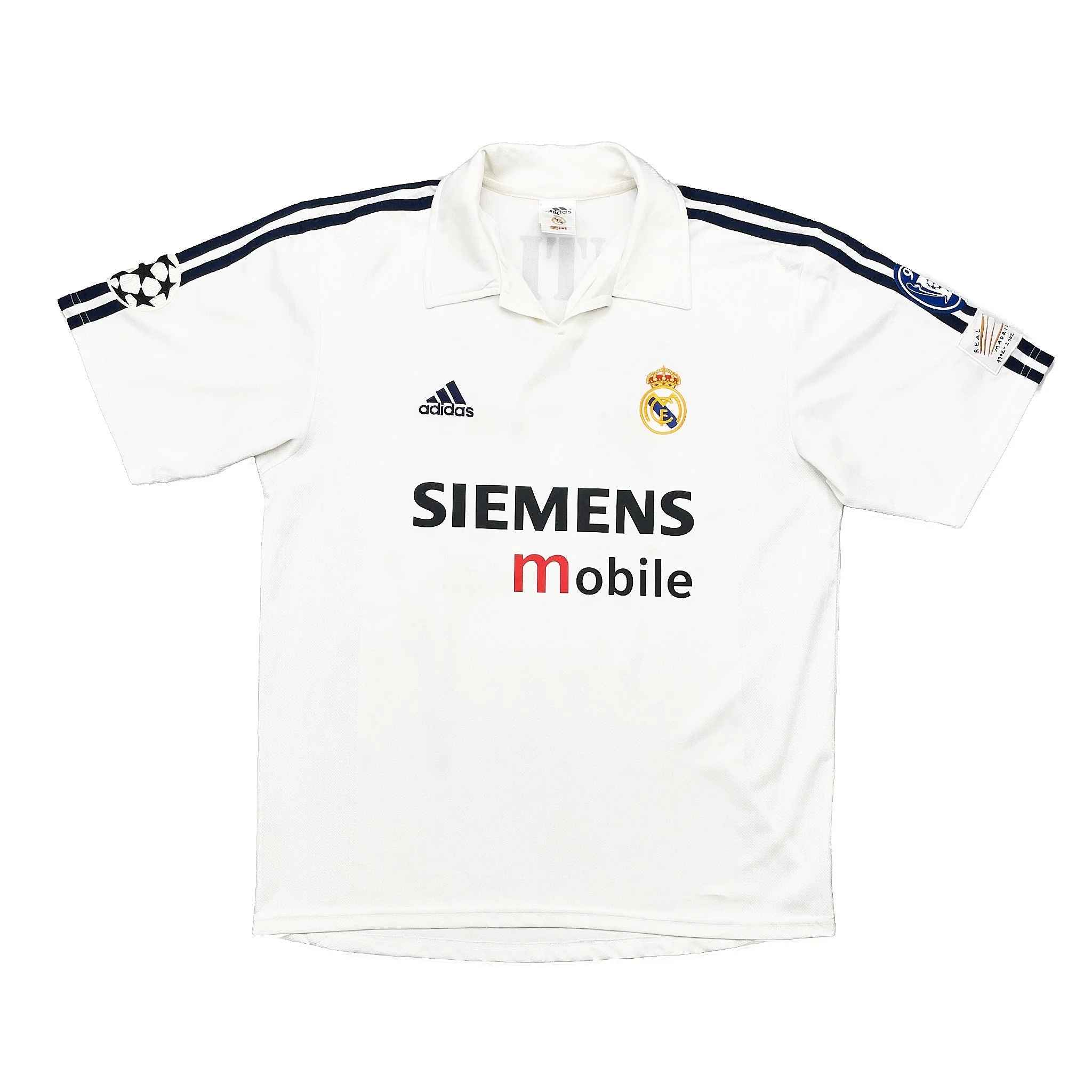 2002/03 Real Madrid Guti Haz #14 C/L Centenary Home Shirt (M) Adidas - Image 2