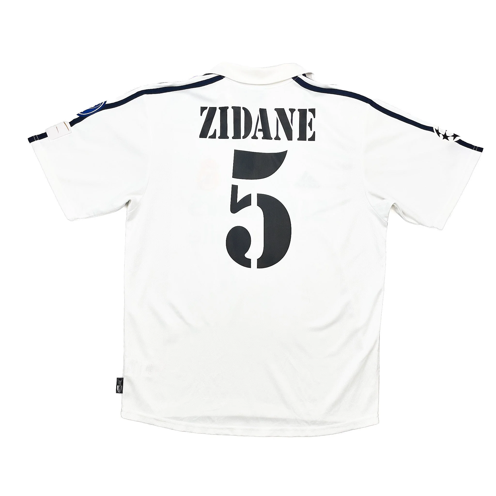2002/03 Real Madrid Zidane #5 C/L Centenary Home Shirt (M) Adidas