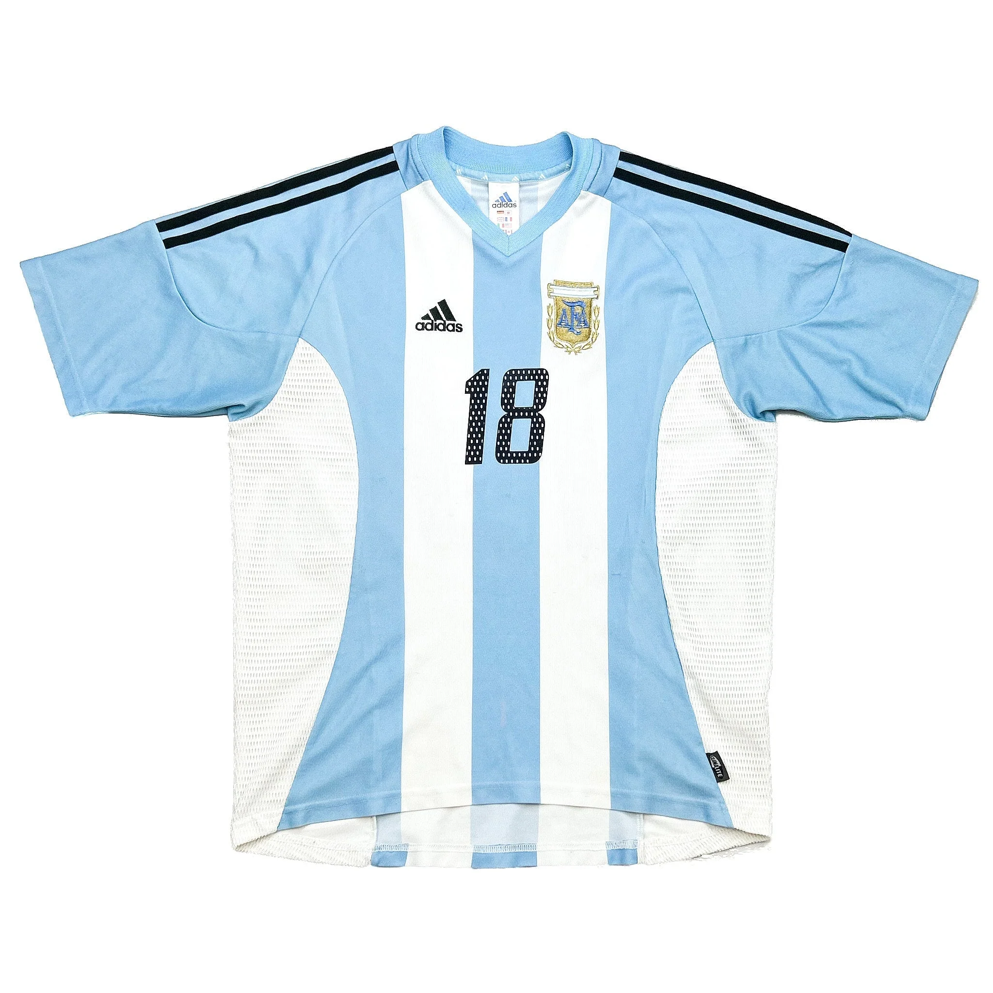 2002/04 Argentina Kily #18 Home Shirt (L) Adidas - Image 2