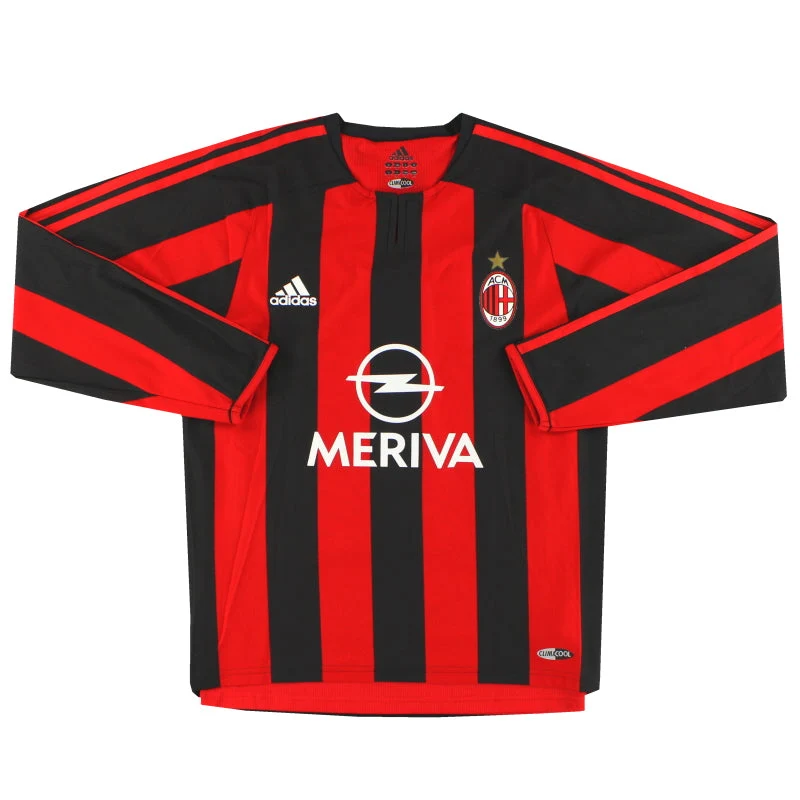 2003-04 AC Milan adidas Player Issue Home Shirt #7 L/S *Mint*