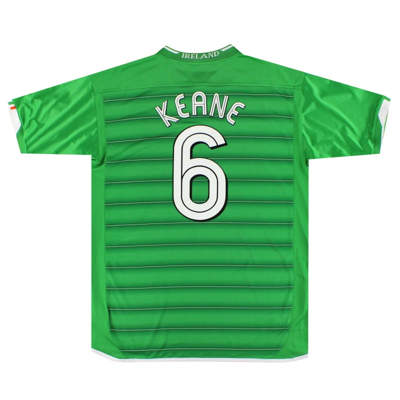 2003-04 Ireland Umbro Home Shirt Keane #6 *As New* XL
