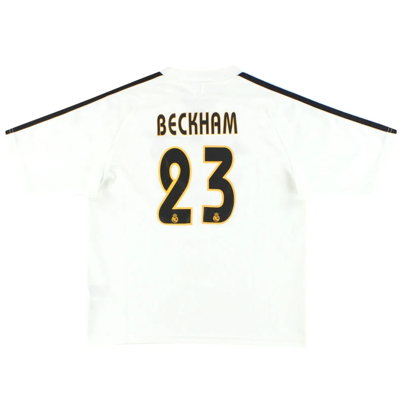 2003-04 Real Madrid adidas Home Shirt Beckham #23 XL.Boys