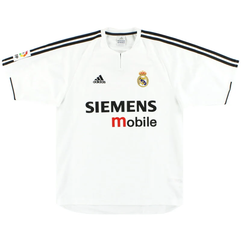 2003-04 Real Madrid adidas Home Shirt *Mint* XL