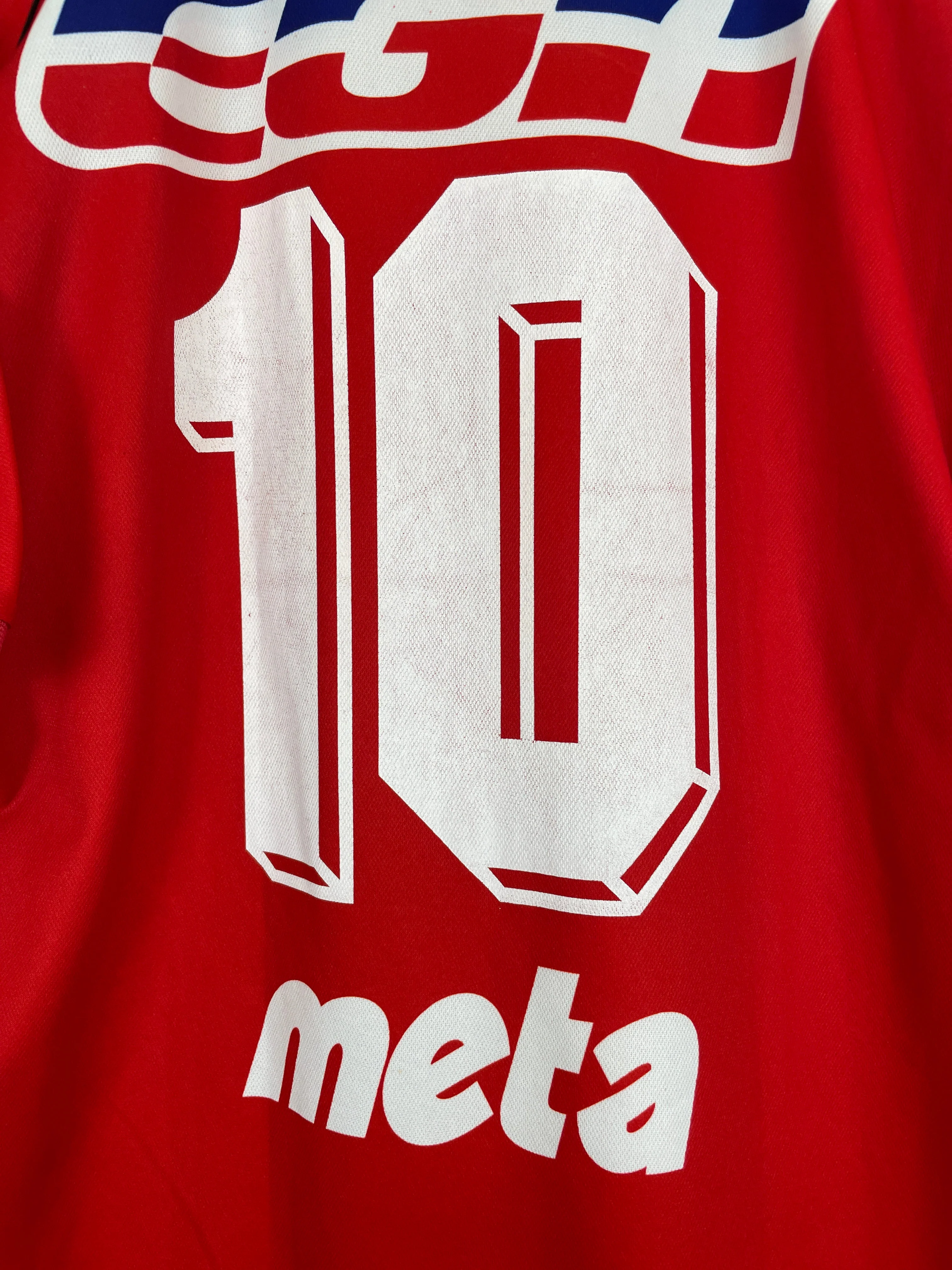 2003 Club Atletico Riojano #10 Home Shirt (L) Meta - Image 4