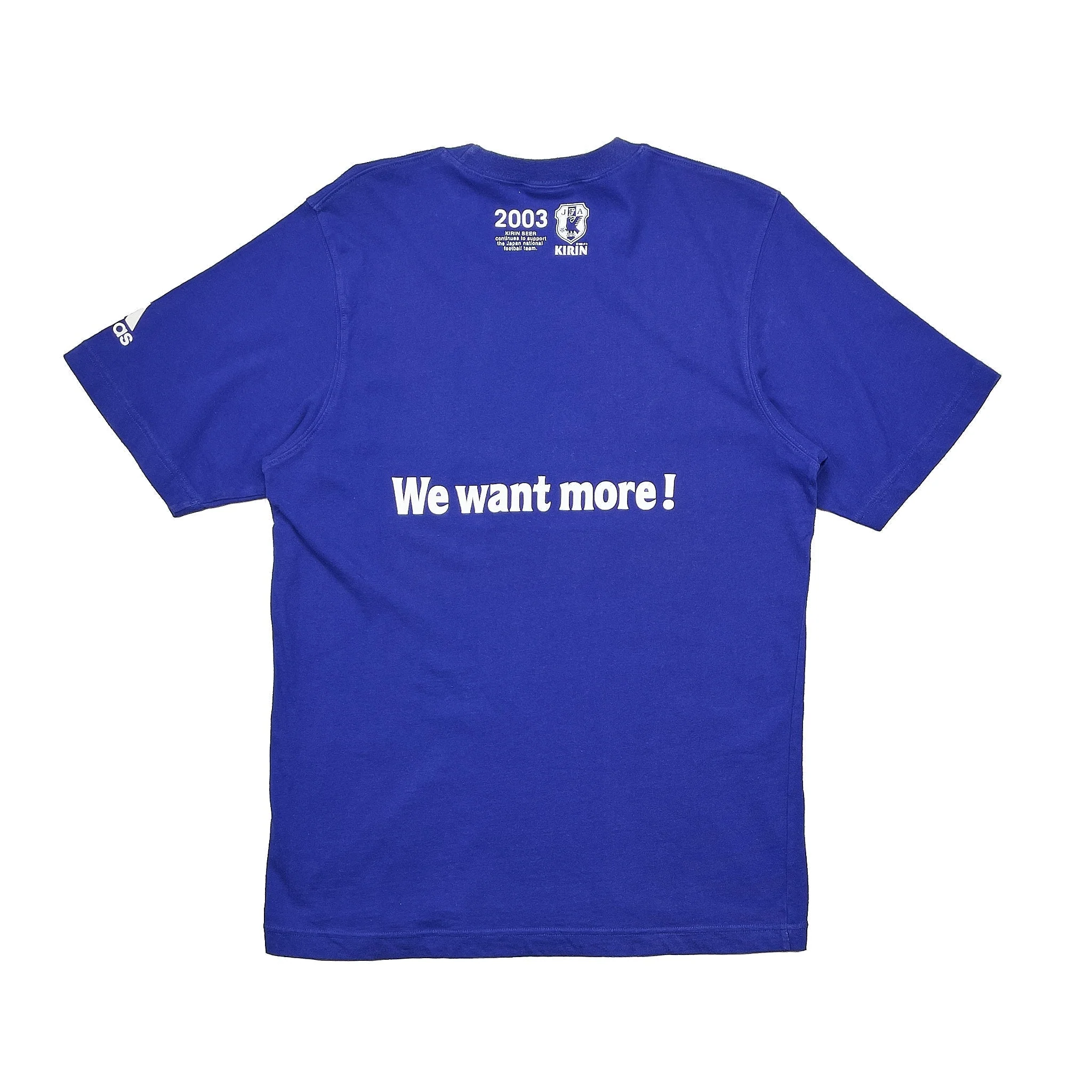 2003 Japan Adidas 'No Life Without Football' Leisure T-Shirt (S) - Image 2