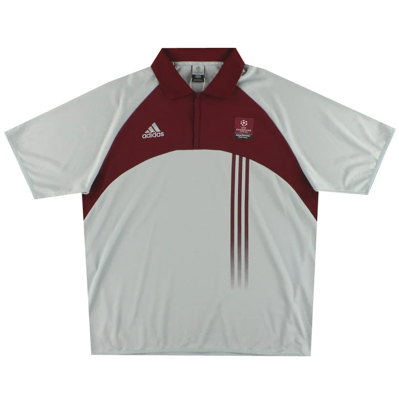 2003 UEFA Champions League Final adidas Staff Issue 1/4 Zip Polo Shirt XXL