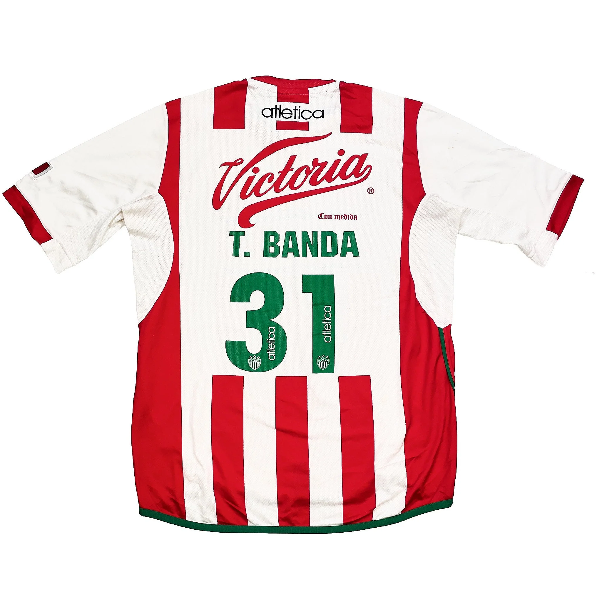 2004/05 Necaxa T.Banda #31 Home Shirt (L) Atletica - Image 2