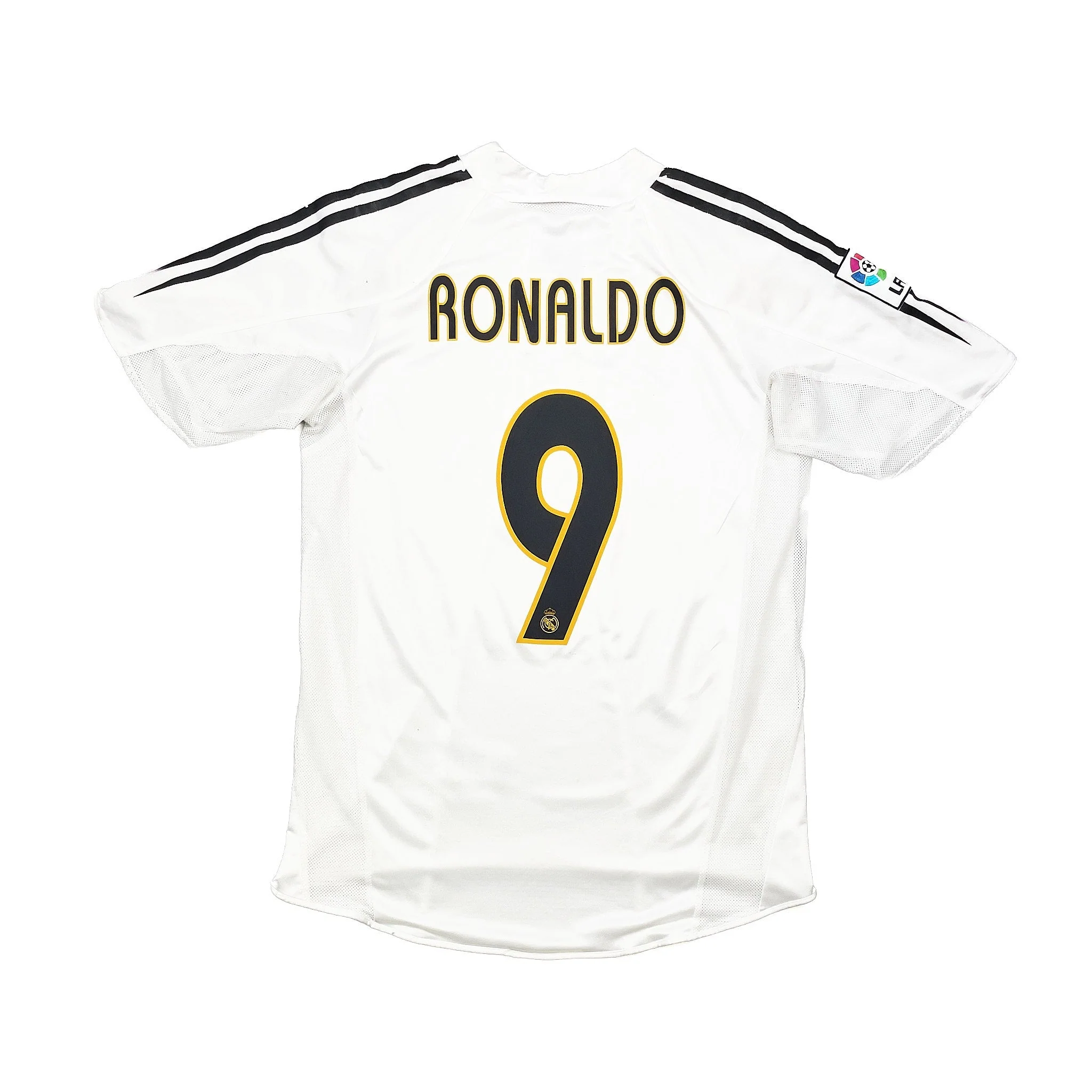 2004/05 Real Madrid Ronaldo #9 *Player Issue* Home Shirt (M) Adidas