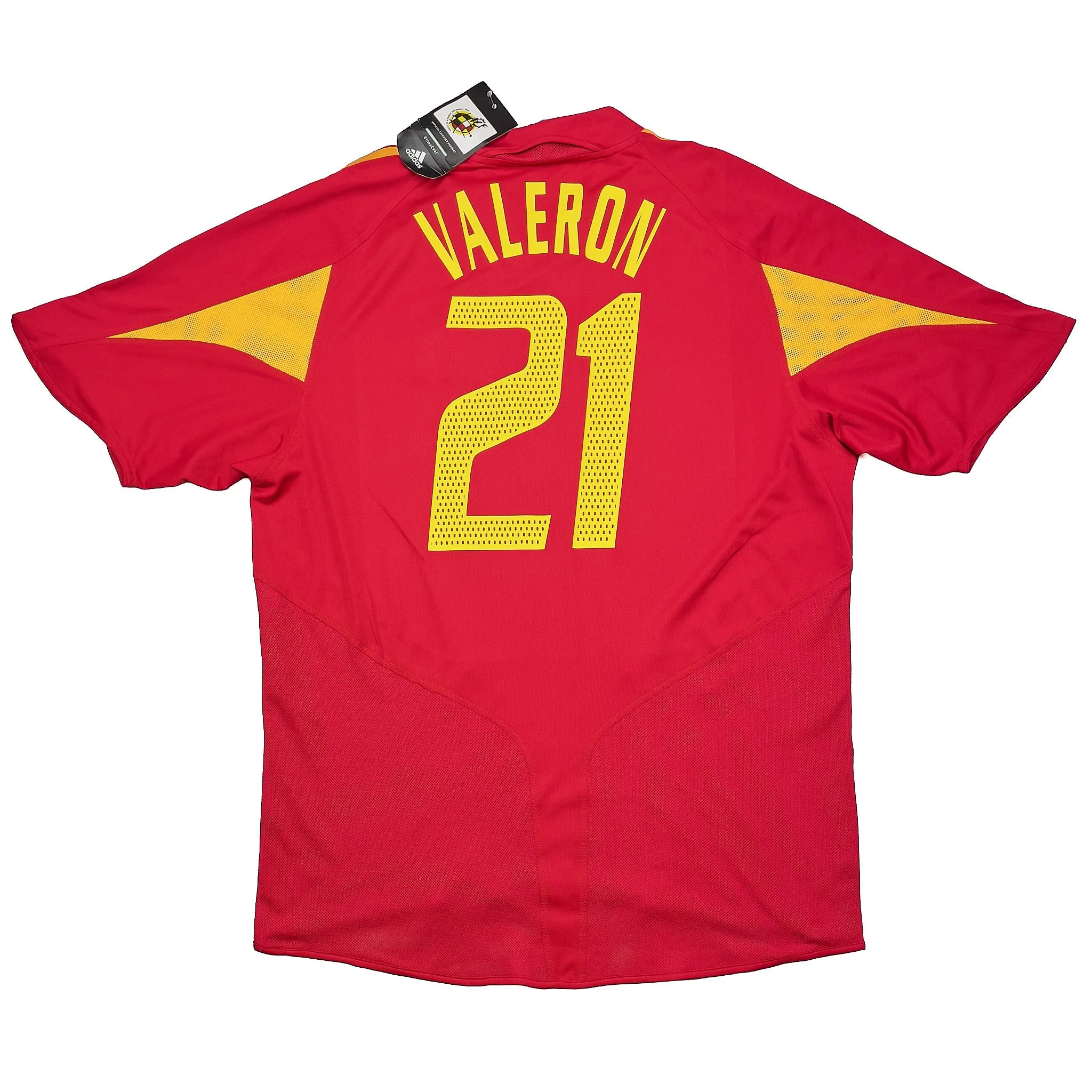 2004/06 Spain Valeron #21 *BNWT* Home Shirt (XL) Adidas - Image 3