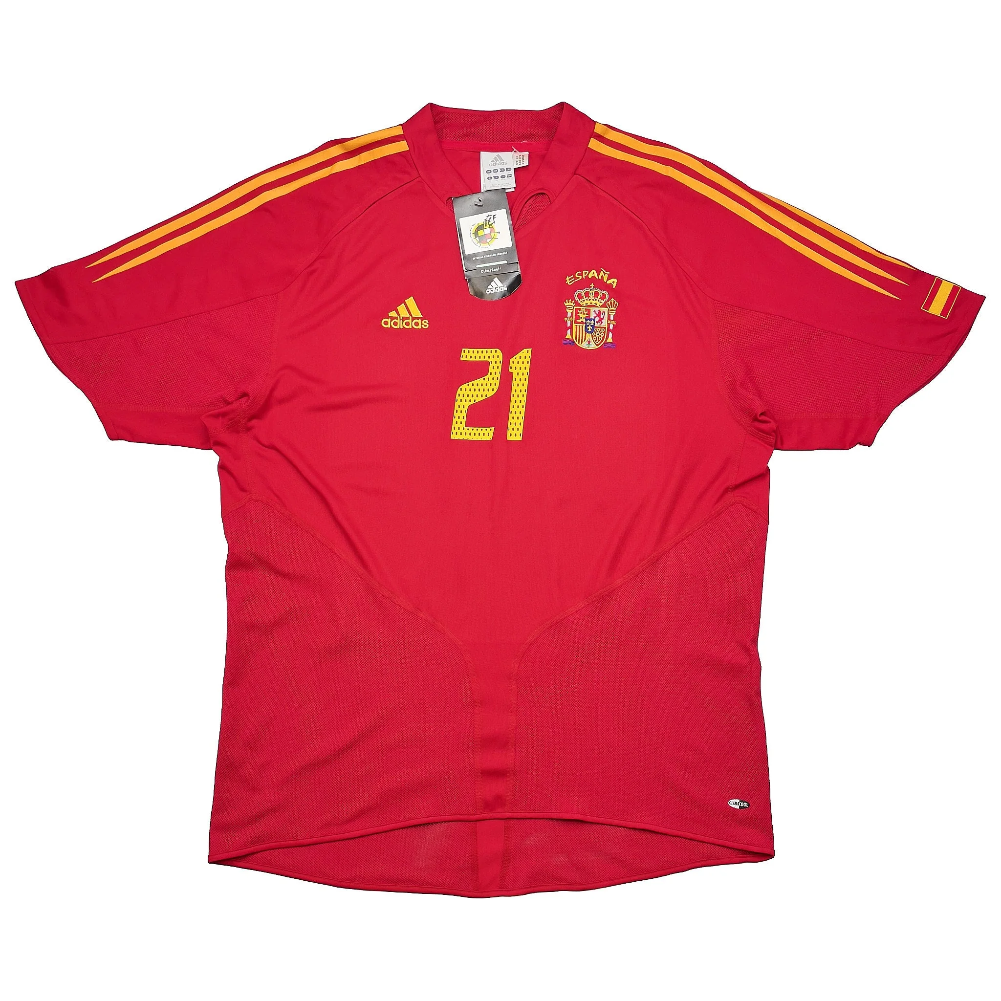 2004/06 Spain Valeron #21 *BNWT* Home Shirt (XL) Adidas - Image 4
