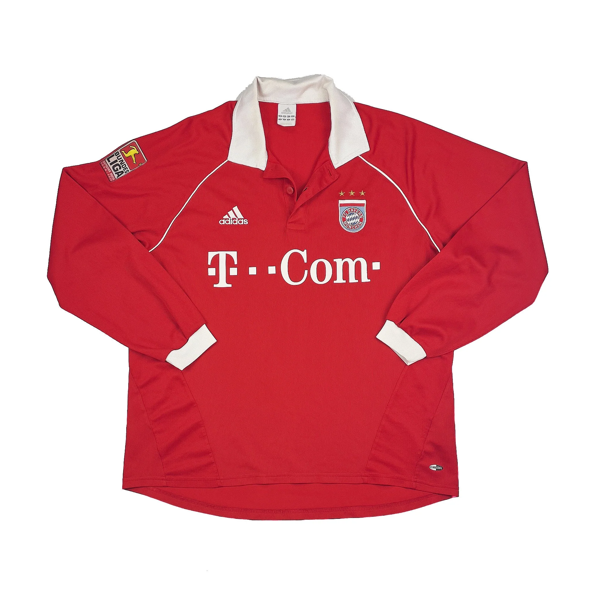 2005/06 Bayern Munich Ismael #25 *Match Issue* L/S Home Shirt (L) Adidas - Image 3