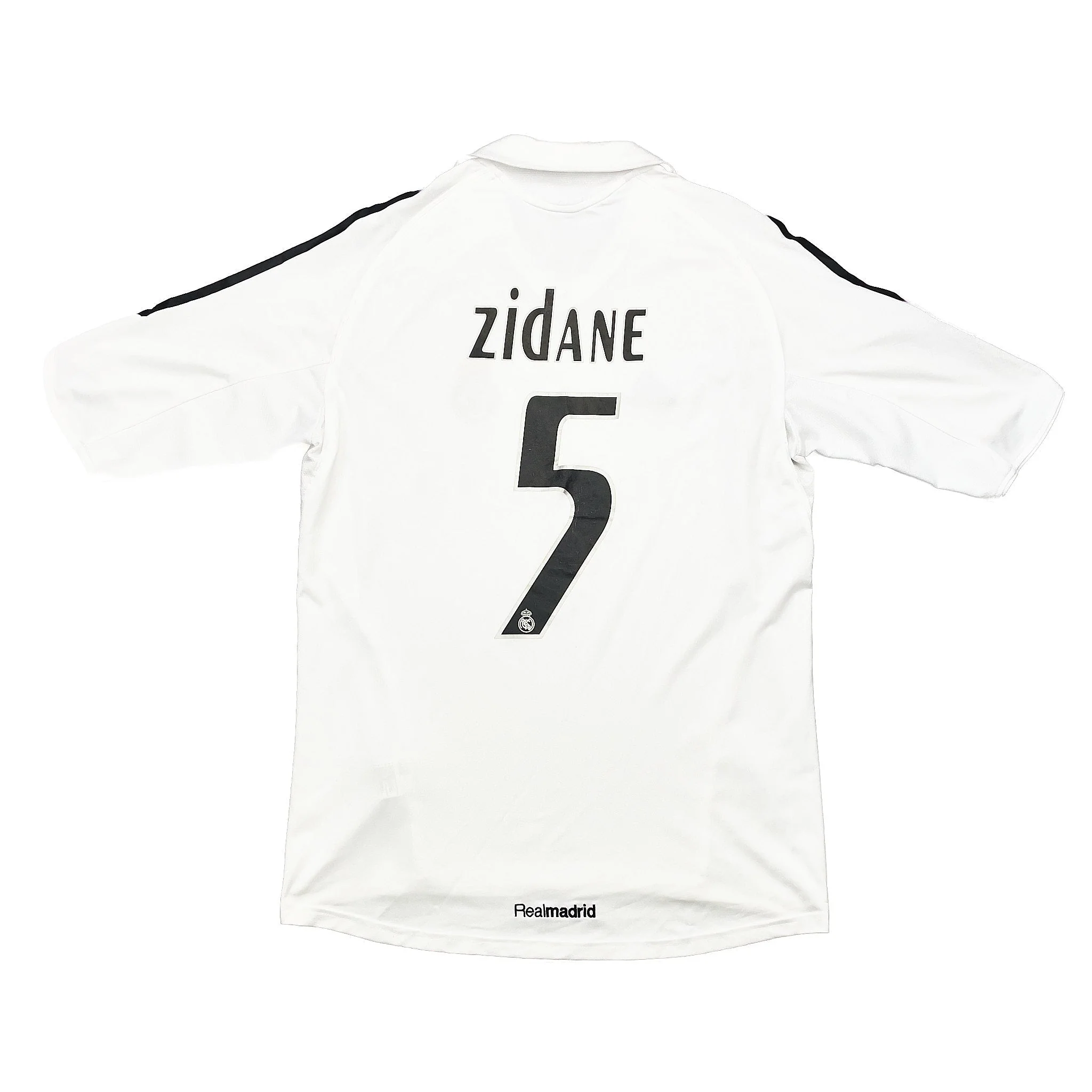 2005/06 Real Madrid Zidane #5 Home Shirt (M) Adidas