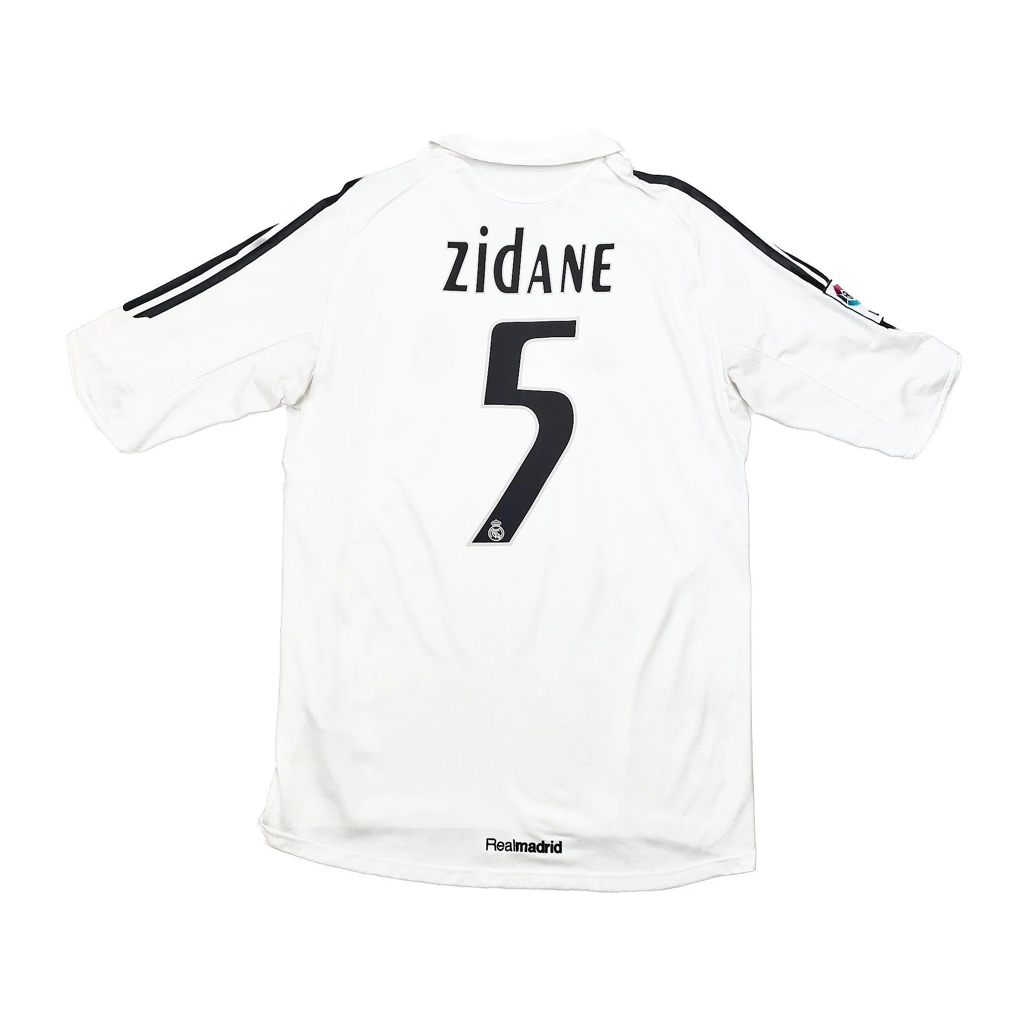 2005/06 Real Madrid Zidane #5 Home Shirt (M) Adidas