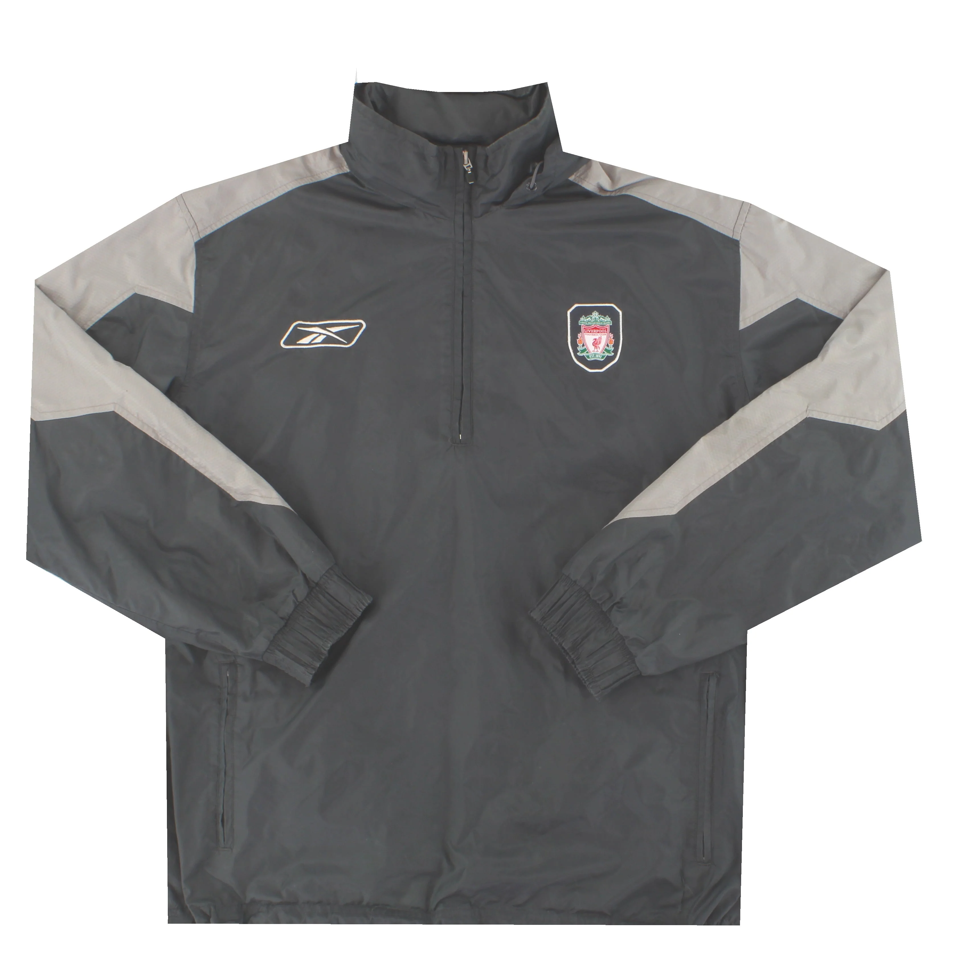 2005 Liverpool Reebok 1/2 Zip Rain Jacket M