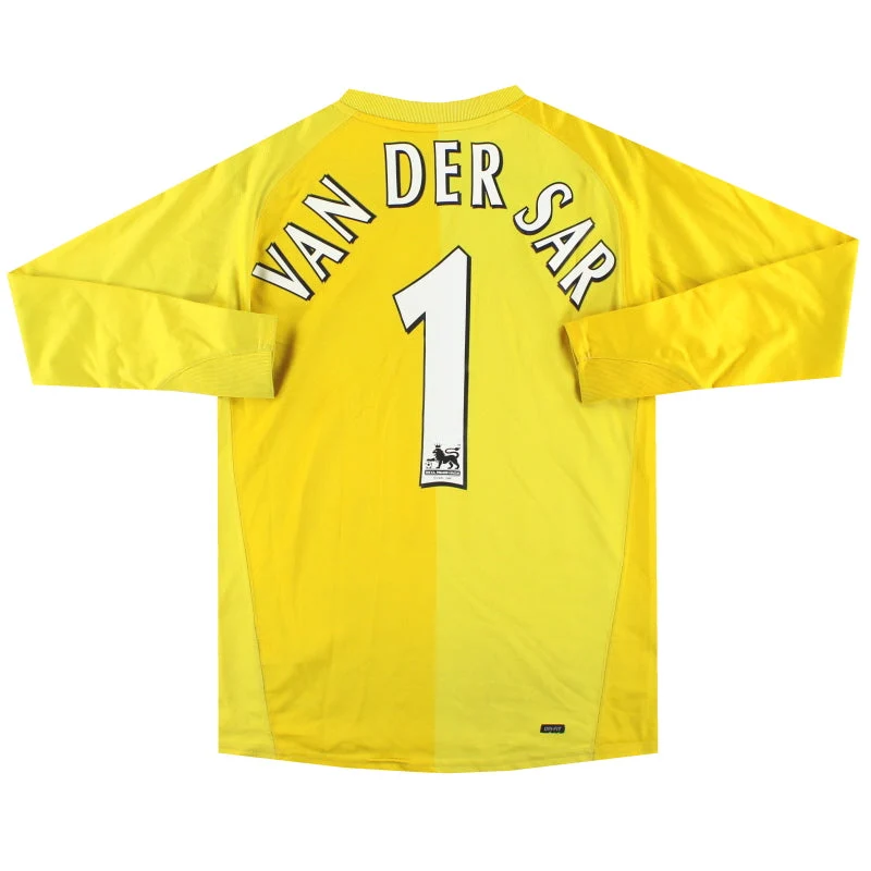 2006-07 Manchester United Nike Goalkeeper Shirt Van Der Sar #1 M.Boys