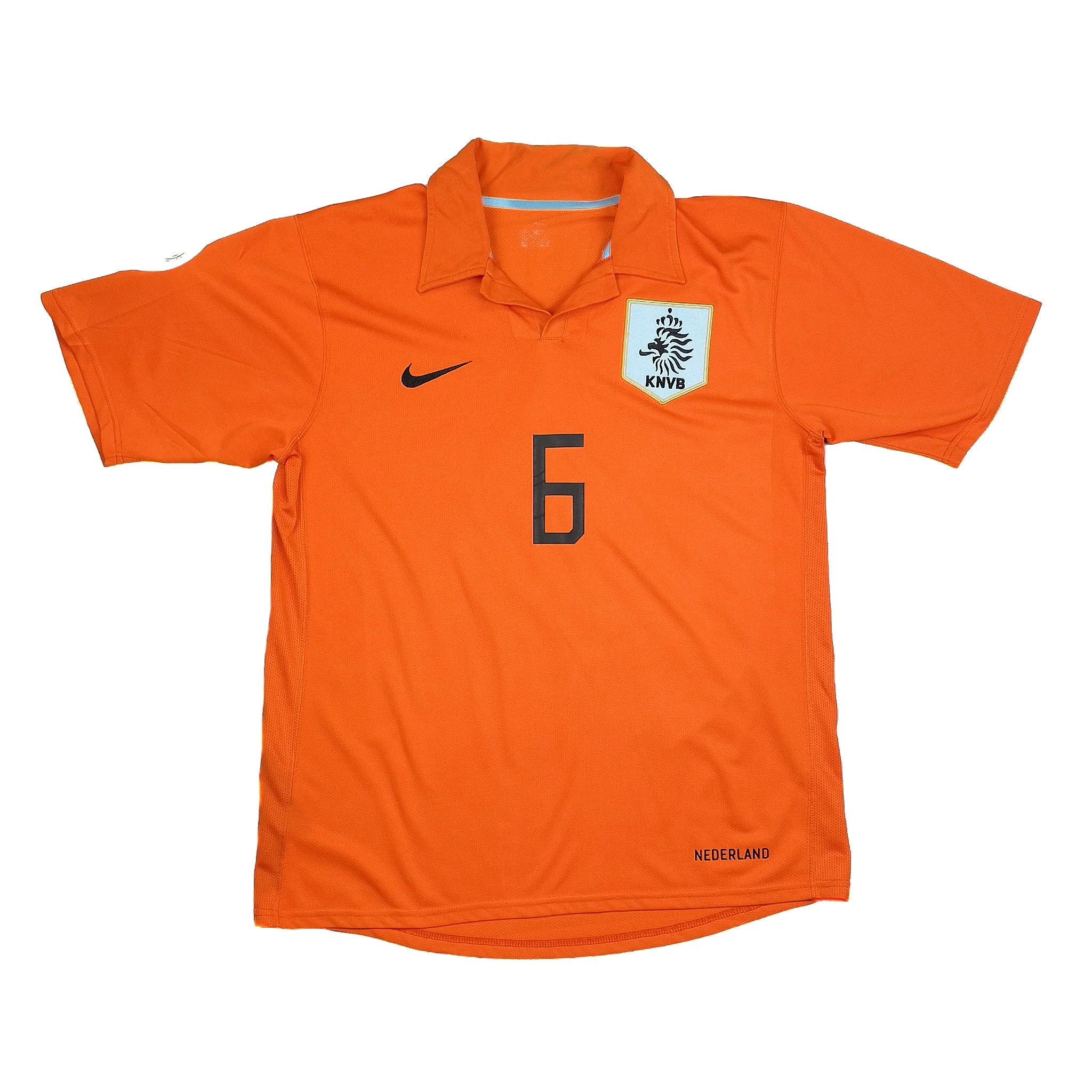 2006/08 Netherlands Landzaat #6 Home Shirt (M) Nike - Image 4