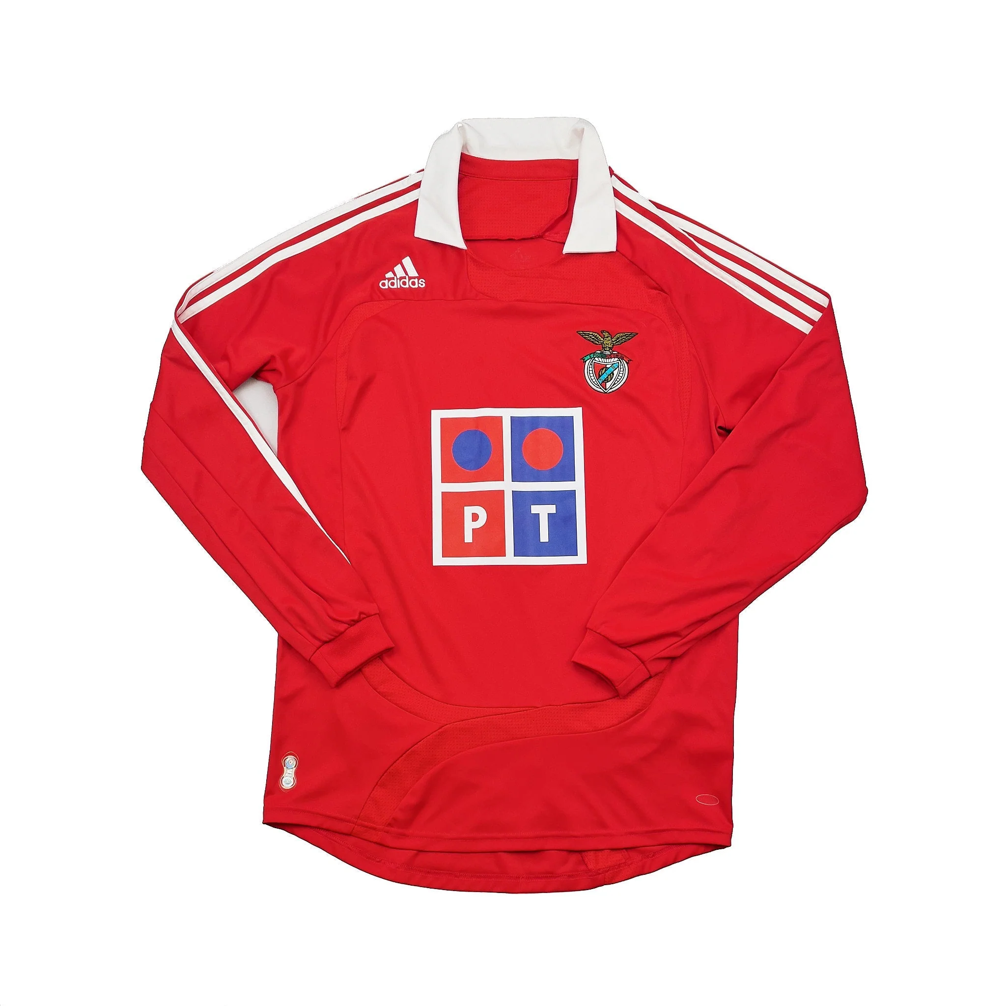 2007/08 Benfica Adu #30 L/S Home Shirt (M) Adidas - Image 2
