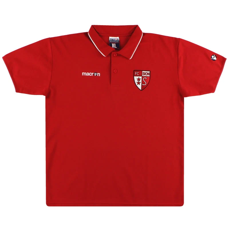 2007-08 FC Sion Macron Polo Shirt *Mint* XL