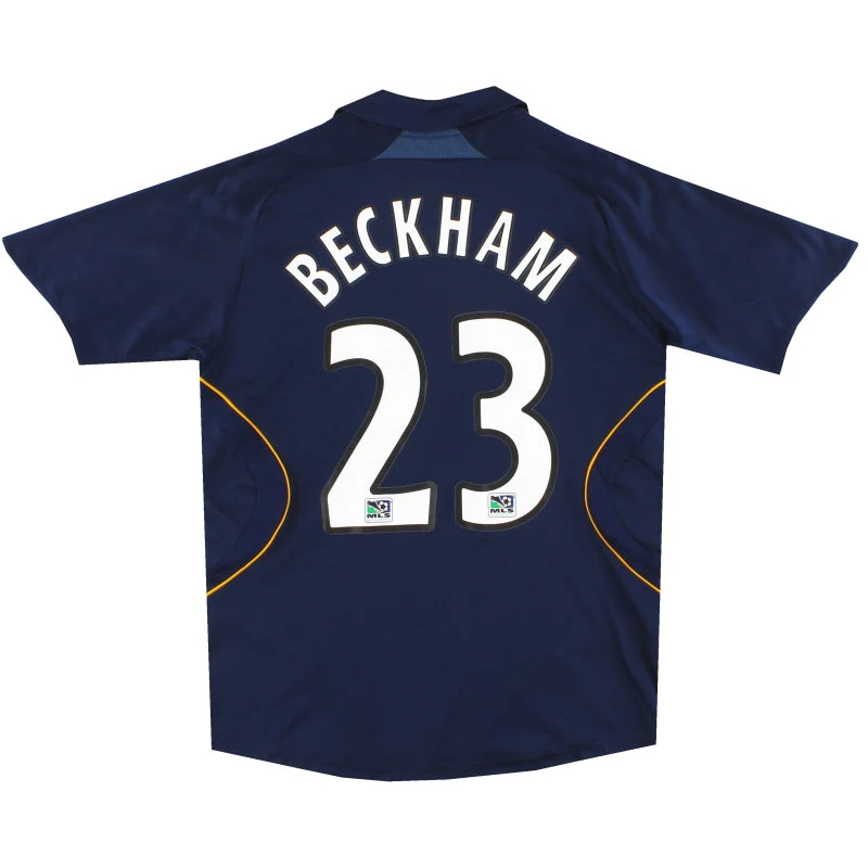 2007-08 LA Galaxy adidas Away Shirt Beckham #23 S.Boys
