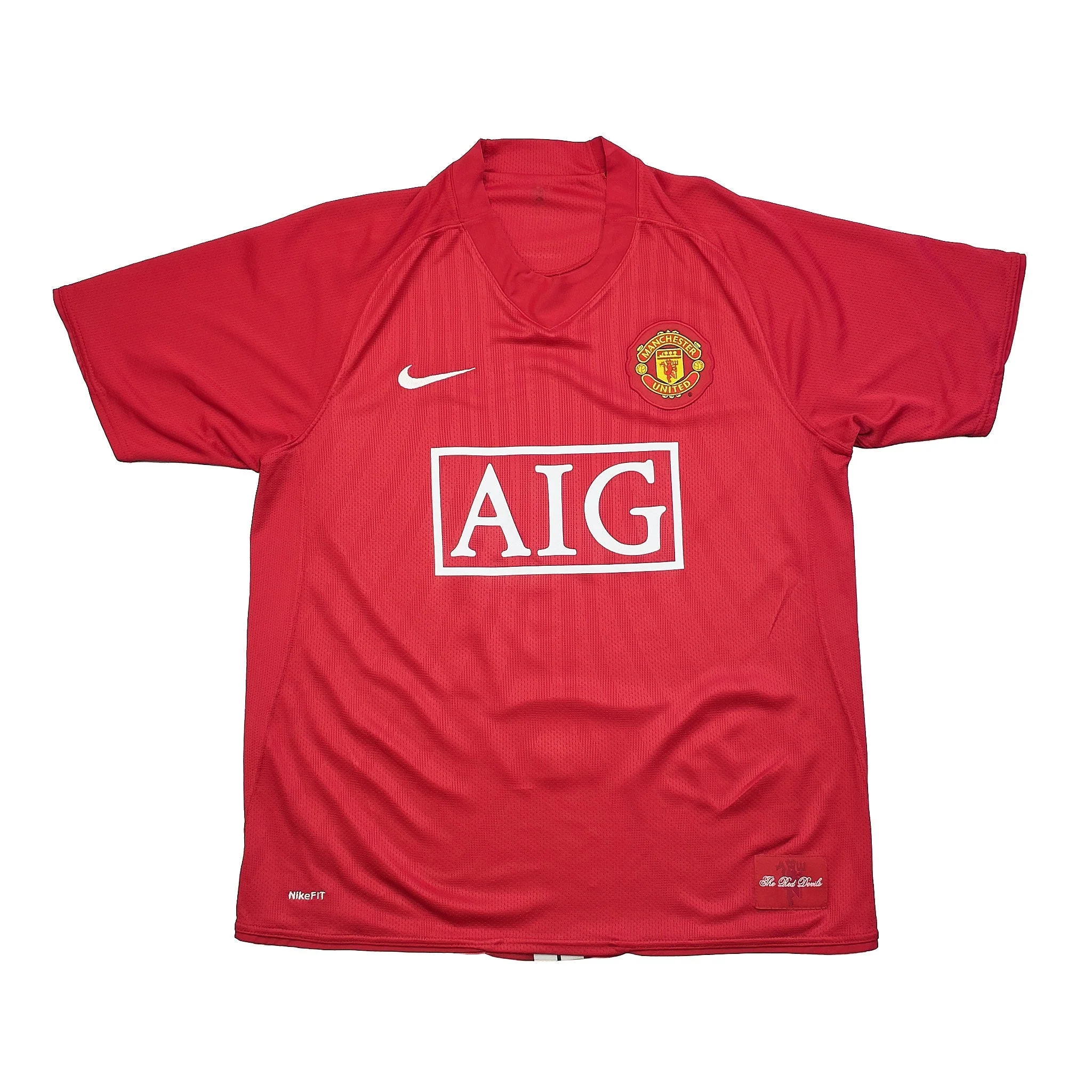 2007/08 Manchester United Scholes #18 Home Shirt (M) Nike - Image 2